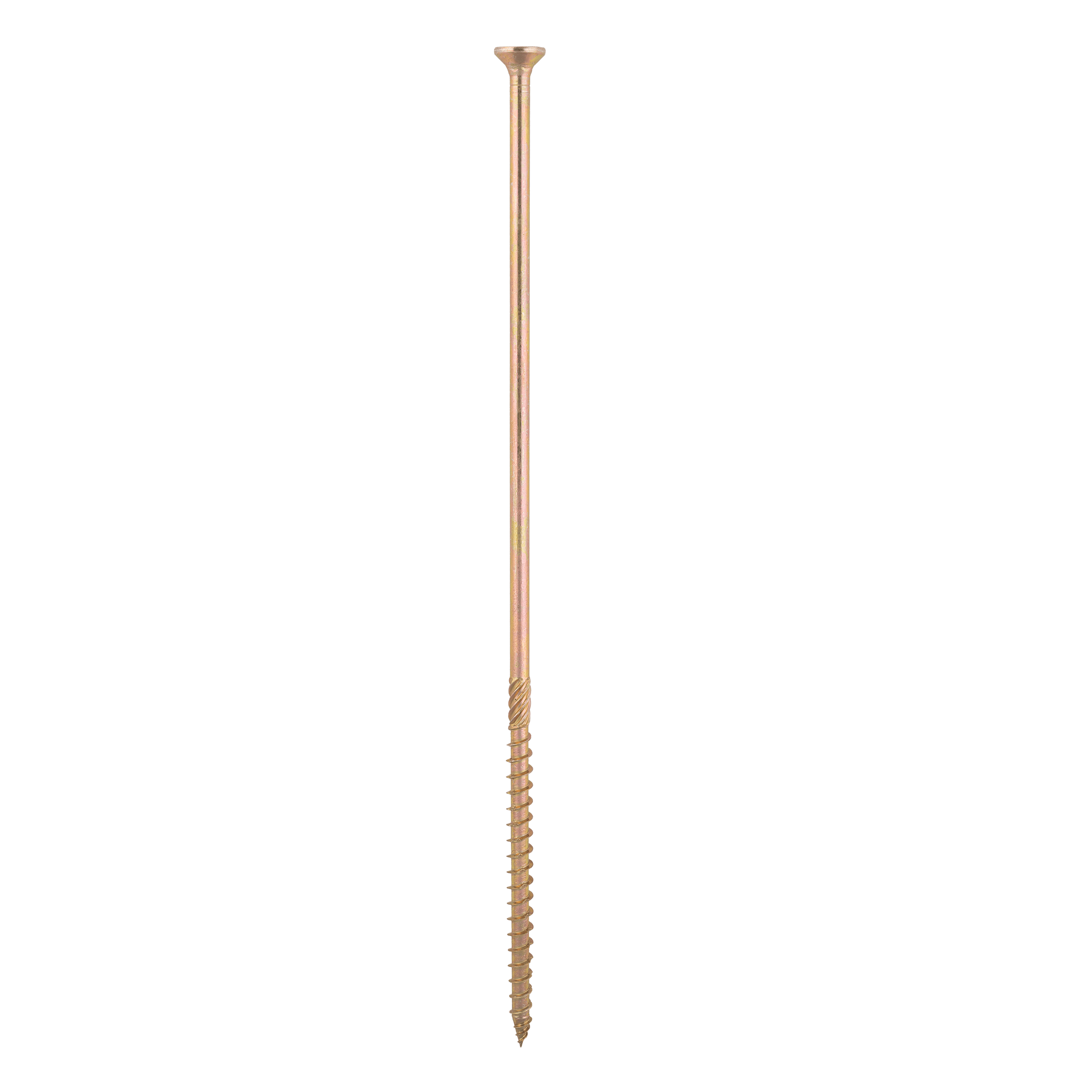 Wkręty ciesielskie do drewna stożkowe TORX - CS | 8 x 300 mm | Złoty | 50 szt Wkręty ciesielskie do drewna stożkowe TORX CS, 8x300 mm, Złoty, 50 szt., 8x300 mm.