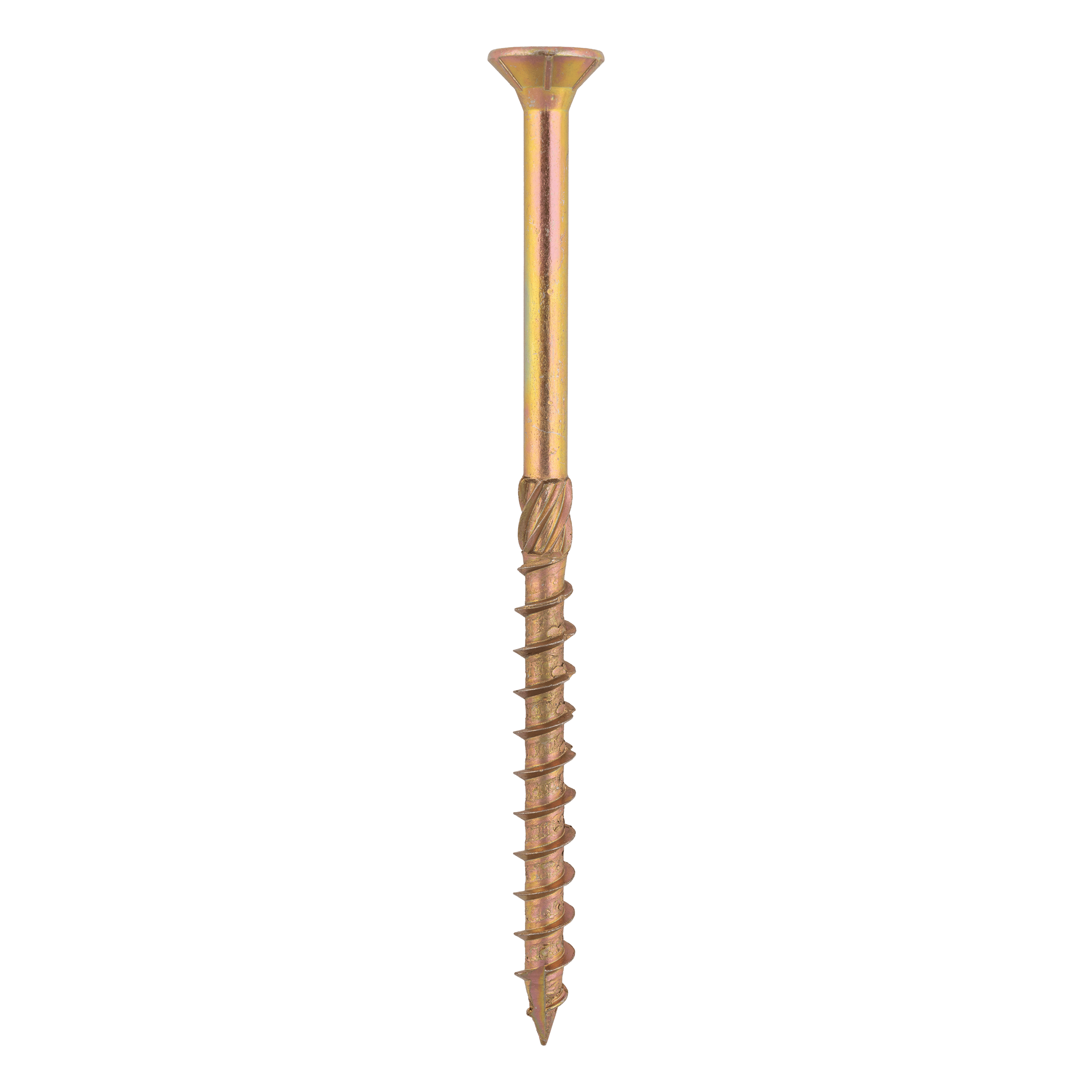 Wkręty ciesielskie do drewna stożkowe TORX CS, 10x160 mm, Złoty, 50 szt., 10x160 mm.