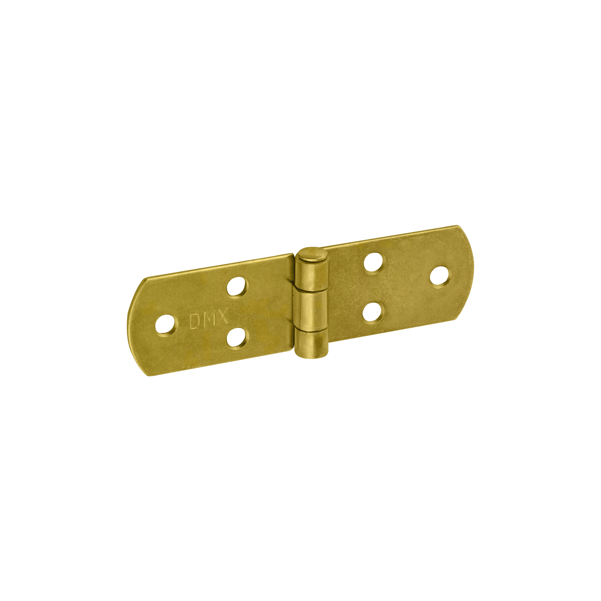 Zawias francuski pasowy płaski do drzwi i okiennic ZF 120, 120 mm, Złoty, 33 mm, 120x35x2,5 mm.