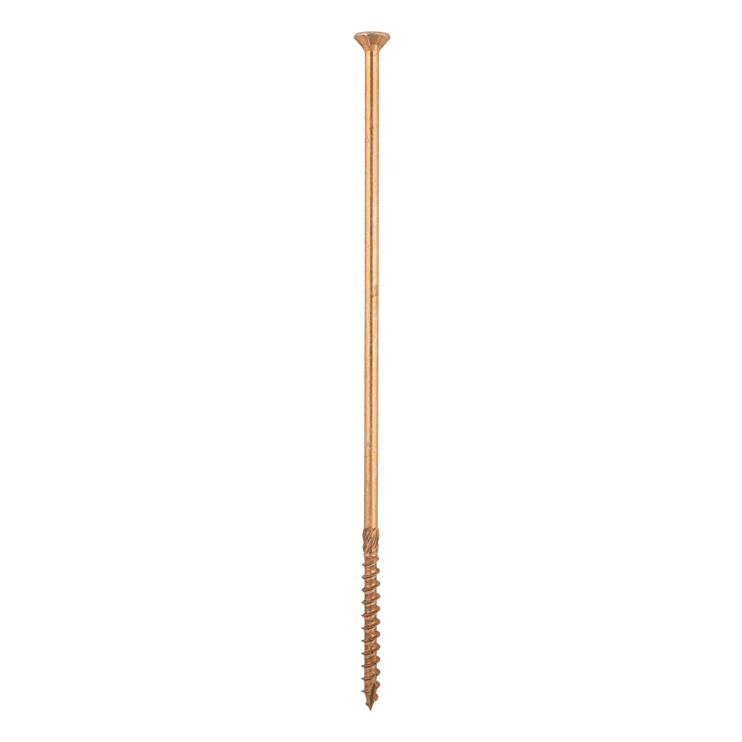 Wkręty ciesielskie do drewna stożkowe TORX CS, 10x340 mm, Złoty, 50 szt., 10x340 mm.