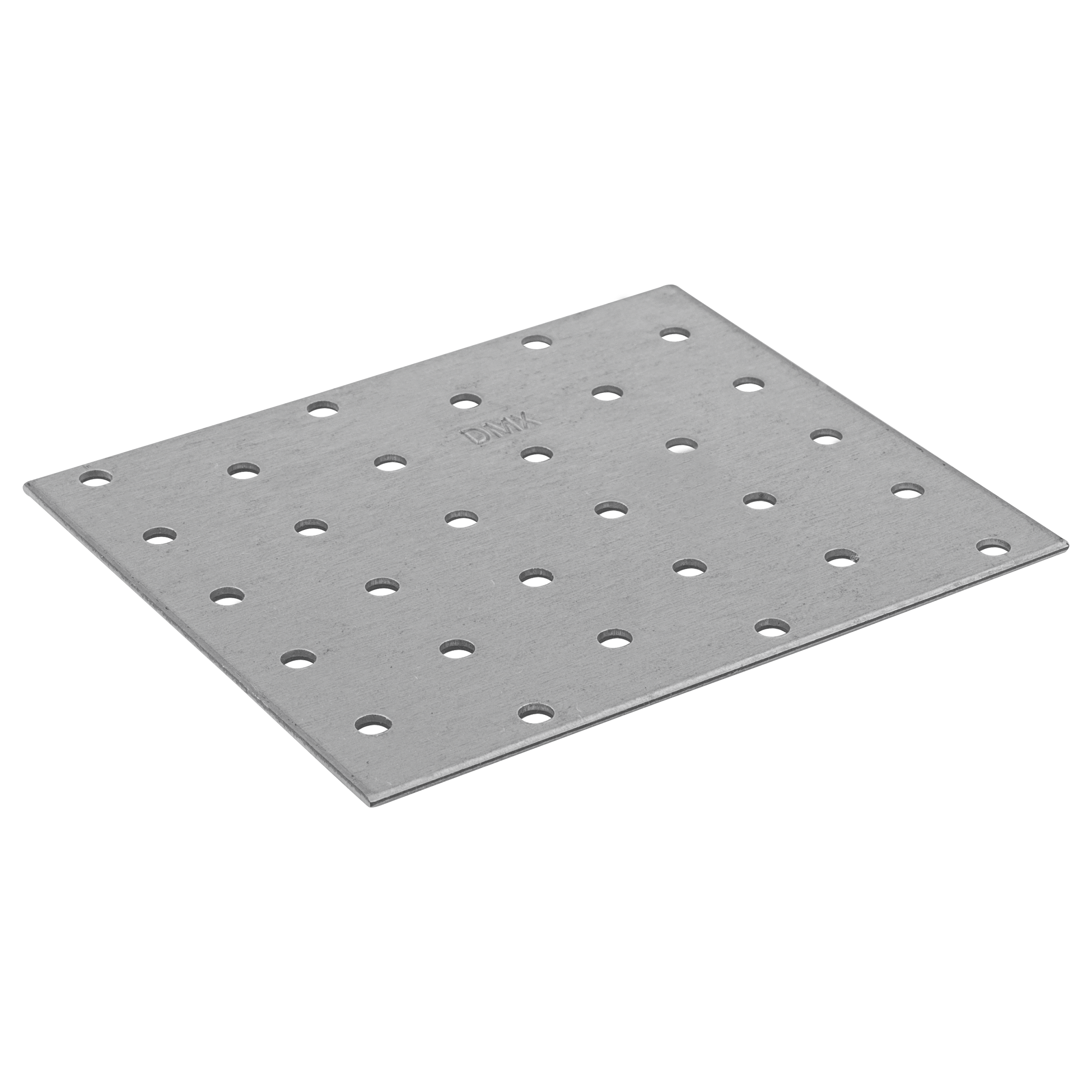 Płytka perforowana płaskownik PP 31, 120x100 mm, 2 mm, 100x120x2,0 mm, Stal konstrukcyjna DX51D, srebrny, w zestawie elementów.