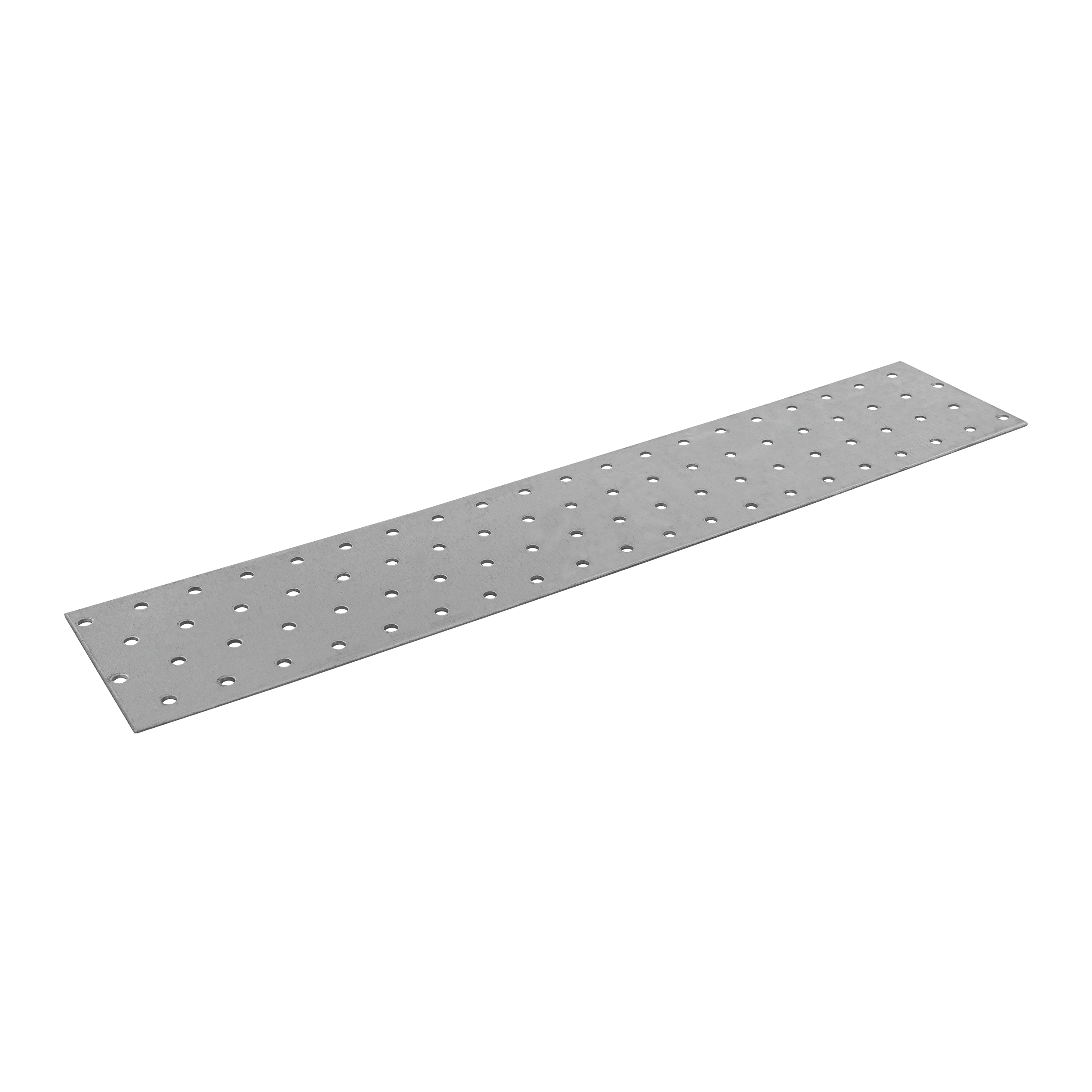 Płytka perforowana płaskownik PP 37, 400x80 mm, 2 mm, 80x400x2,0 mm, Stal konstrukcyjna DX51D, srebrny, w zestawie elementów.