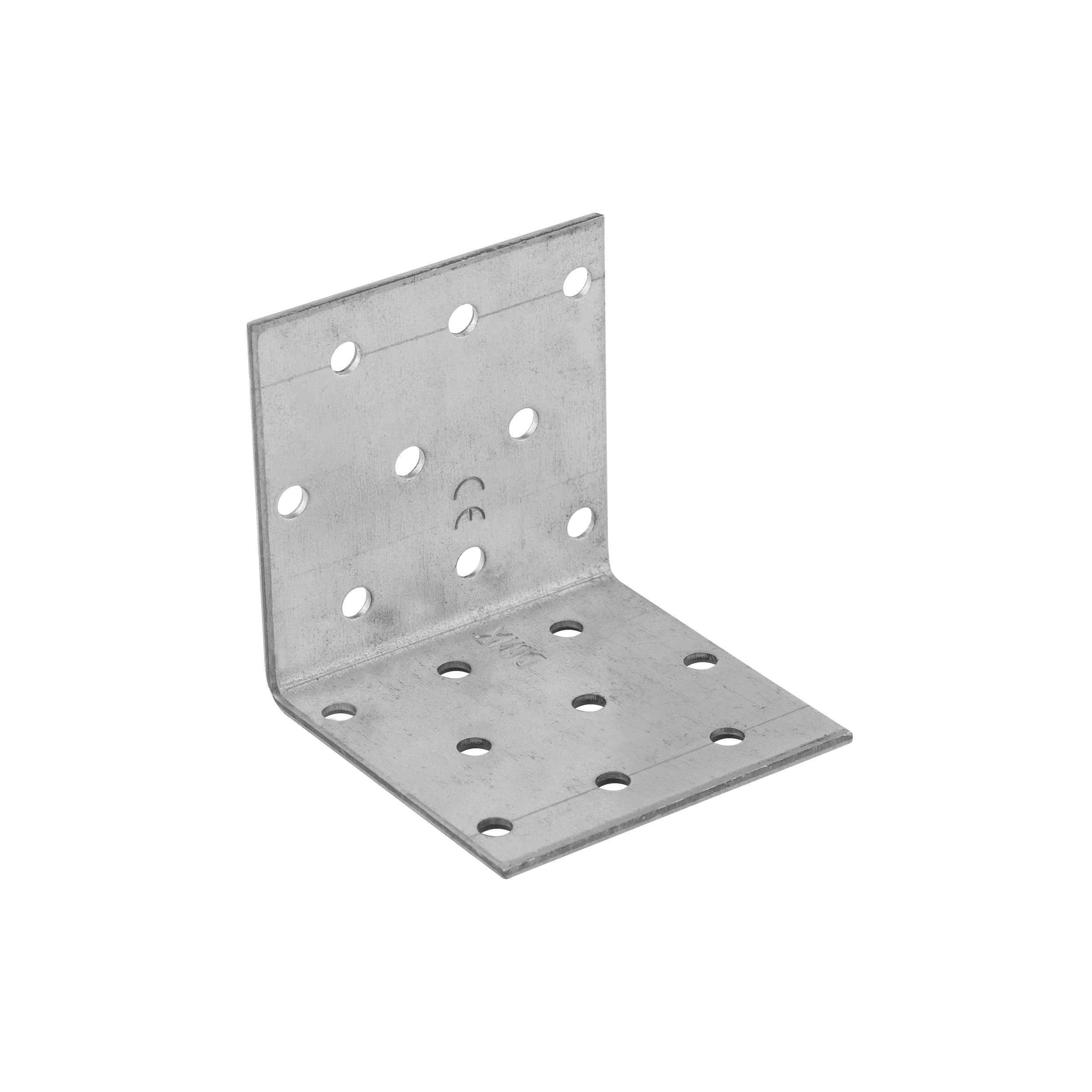 Kątownik montażowy stalowy uniwersalny KM 4, 60x60x60 mm, 20 szt., 60x60x60x2,0 mm, Stal konstrukcyjna DX51D, srebrny, w zestawie elementów.