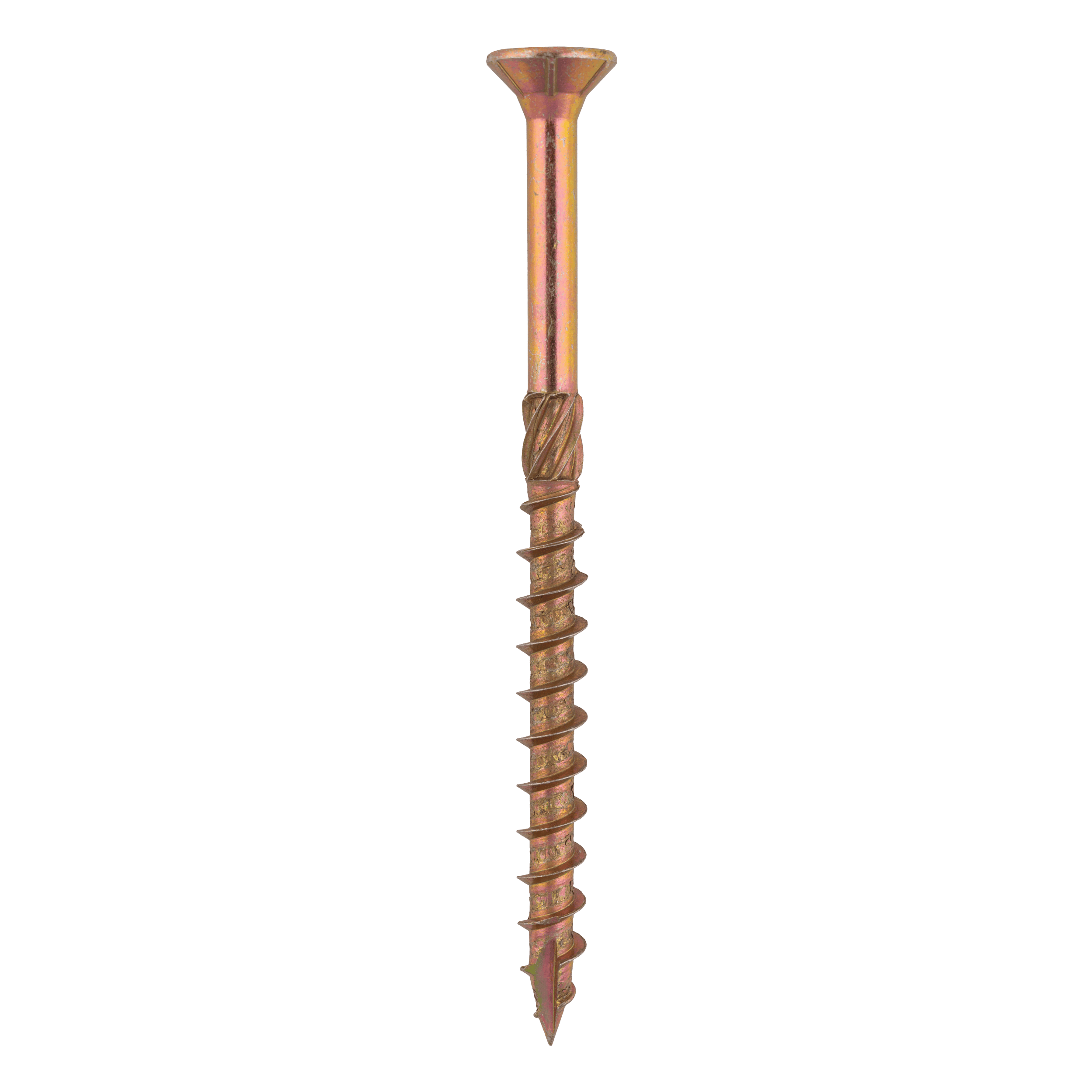 Wkręty ciesielskie do drewna stożkowe TORX CS, 10x140 mm, Złoty, 50 szt., 10x140 mm.