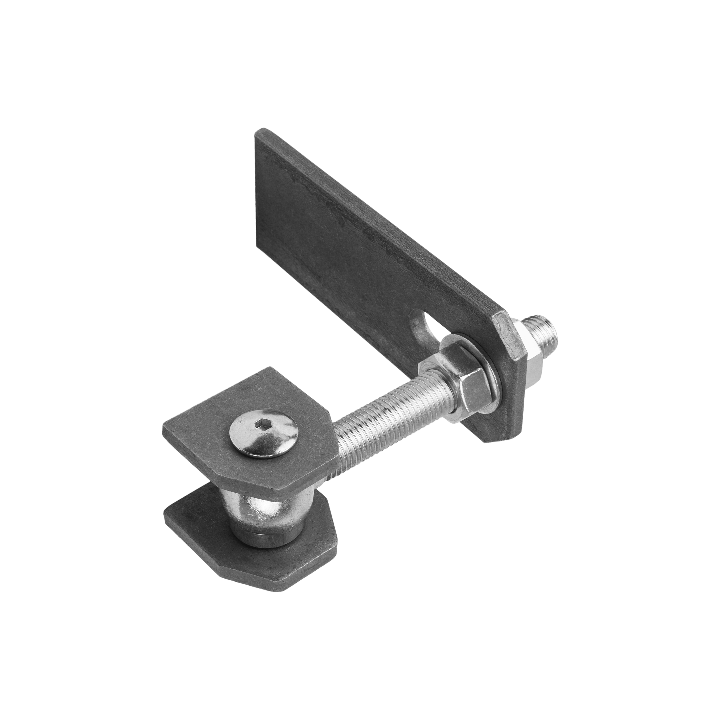 Zawias regulowany do spawania ZRB 16/120, 120 mm, 45x43x120x8,0 mm, Stal.