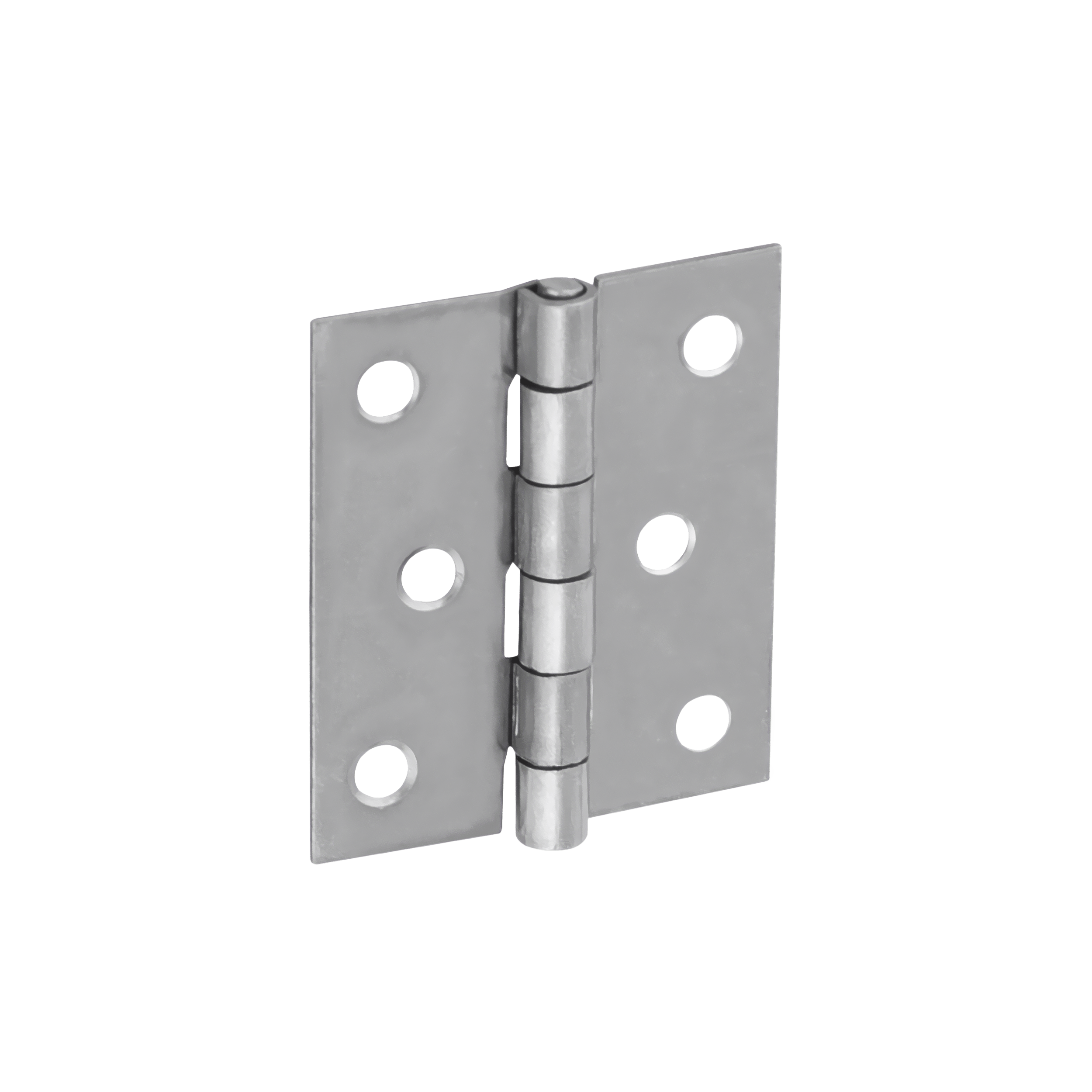 Zawias płaski budowlany splatany ZS 50, 50 mm, srebrny, 42 mm, 50x42x1,0 mm.