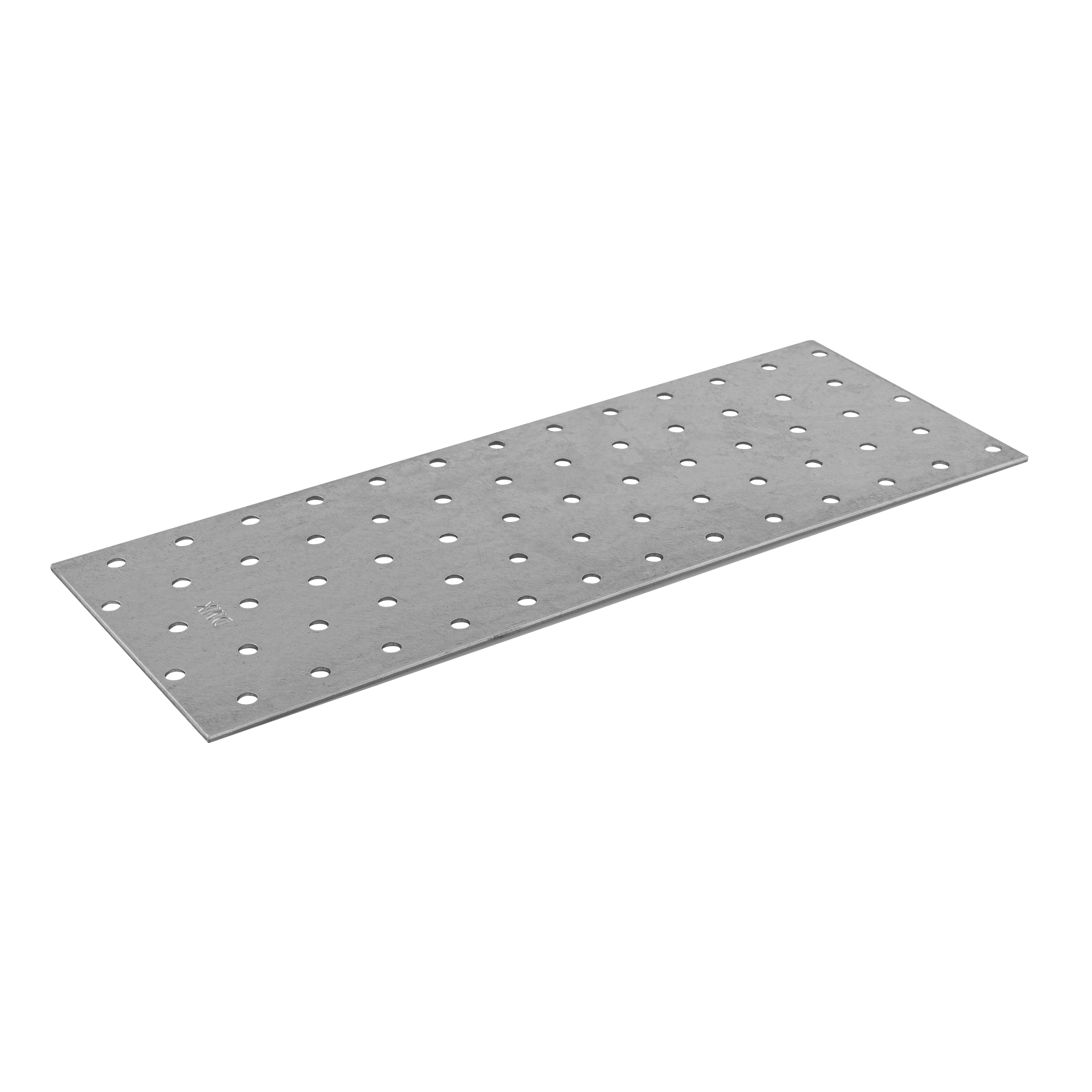 Płytka perforowana płaskownik PP 14, 260x100 mm, 2 mm, 100x260x2,0 mm, Stal konstrukcyjna DX51D, srebrny, w zestawie elementów.