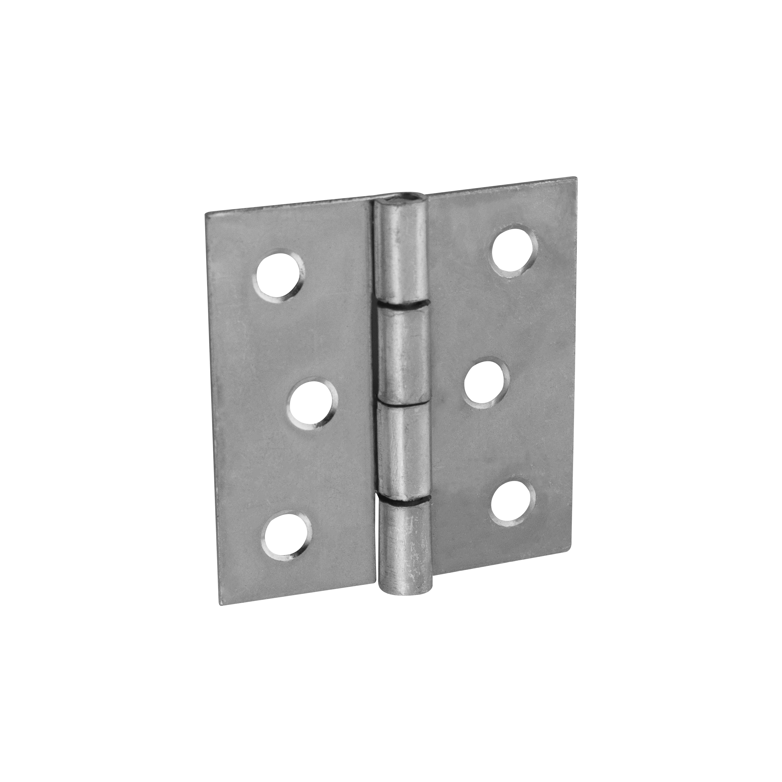 Zawias płaski budowlany splatany ZS 40, 40 mm, srebrny, 40 mm, 40x40x1,0 mm, w zestawie elementów.
