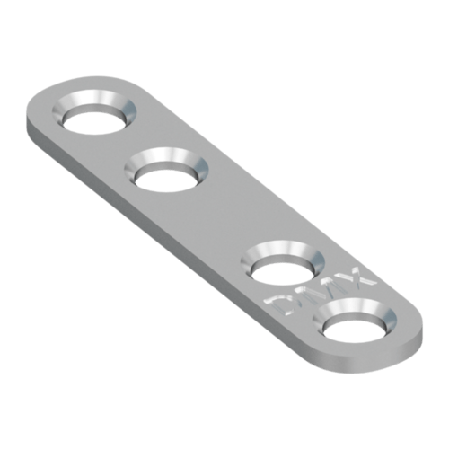 Łącznik montażowy zaokrąglony FLW 60, 56, 5xx13 mm, 25 szt., Stal konstrukcyjna DC01, srebrny, w zestawie elementów.
