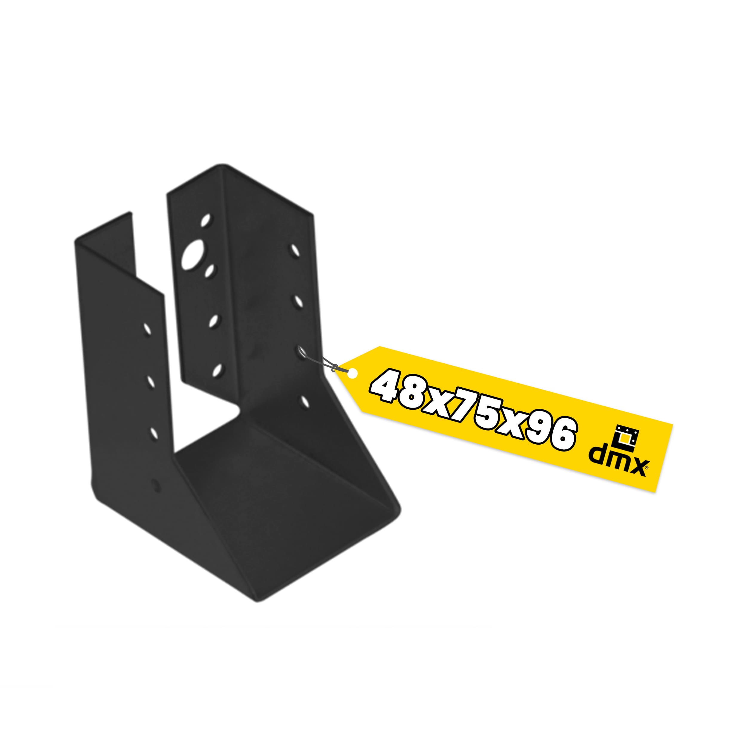 Wieszak belki uchwyt belki drewnianej zagięty - WBZ 52 C | 48x96x75 mm | Czarny Wieszak belki uchwyt belki drewnianej zagięty - WBZ 52 C | 48x96x75 mm | Czarny