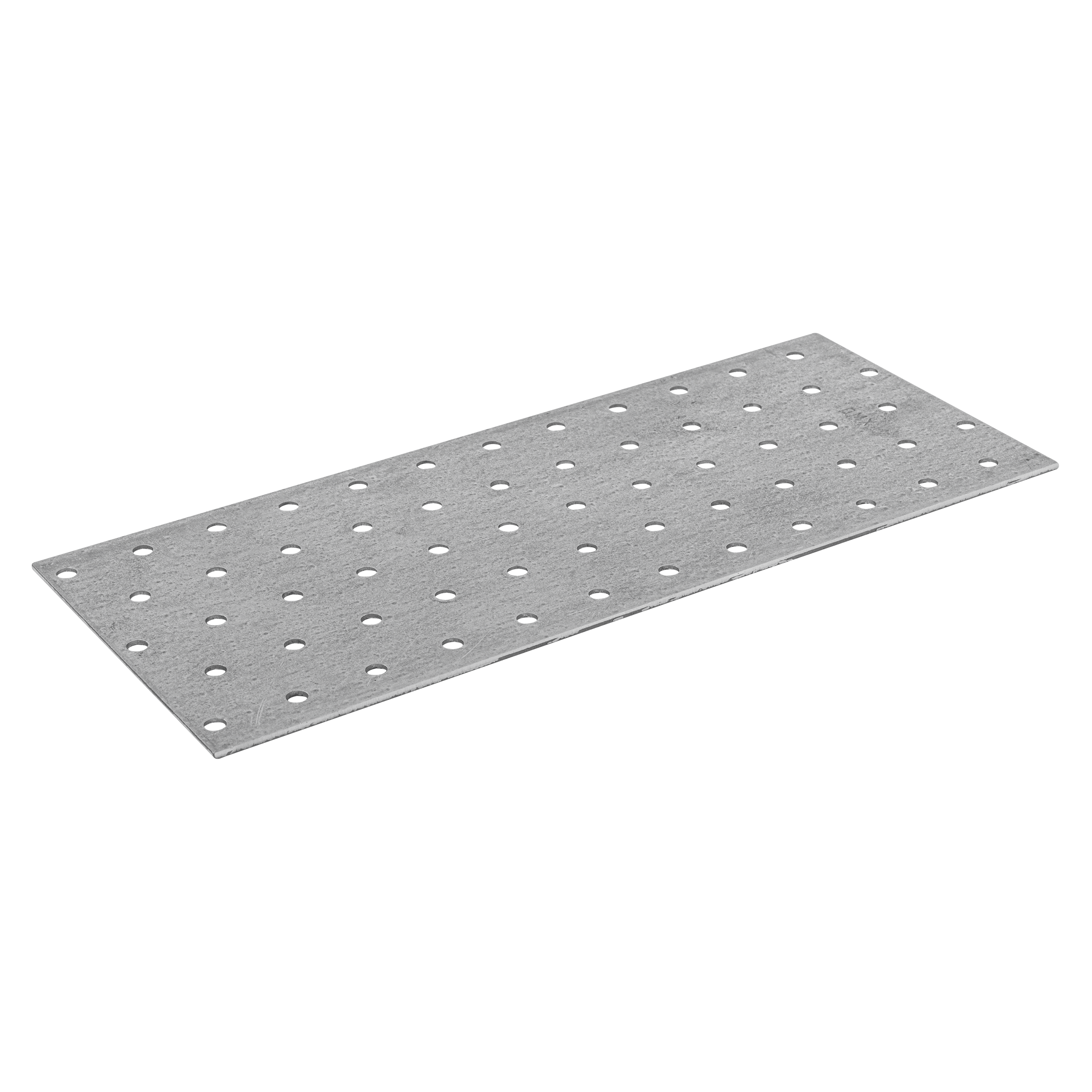 Płytka perforowana płaskownik PP 13, 240x100 mm, 2 mm, 100x240x2,0 mm, Stal konstrukcyjna DX51D, srebrny, w zestawie elementów.