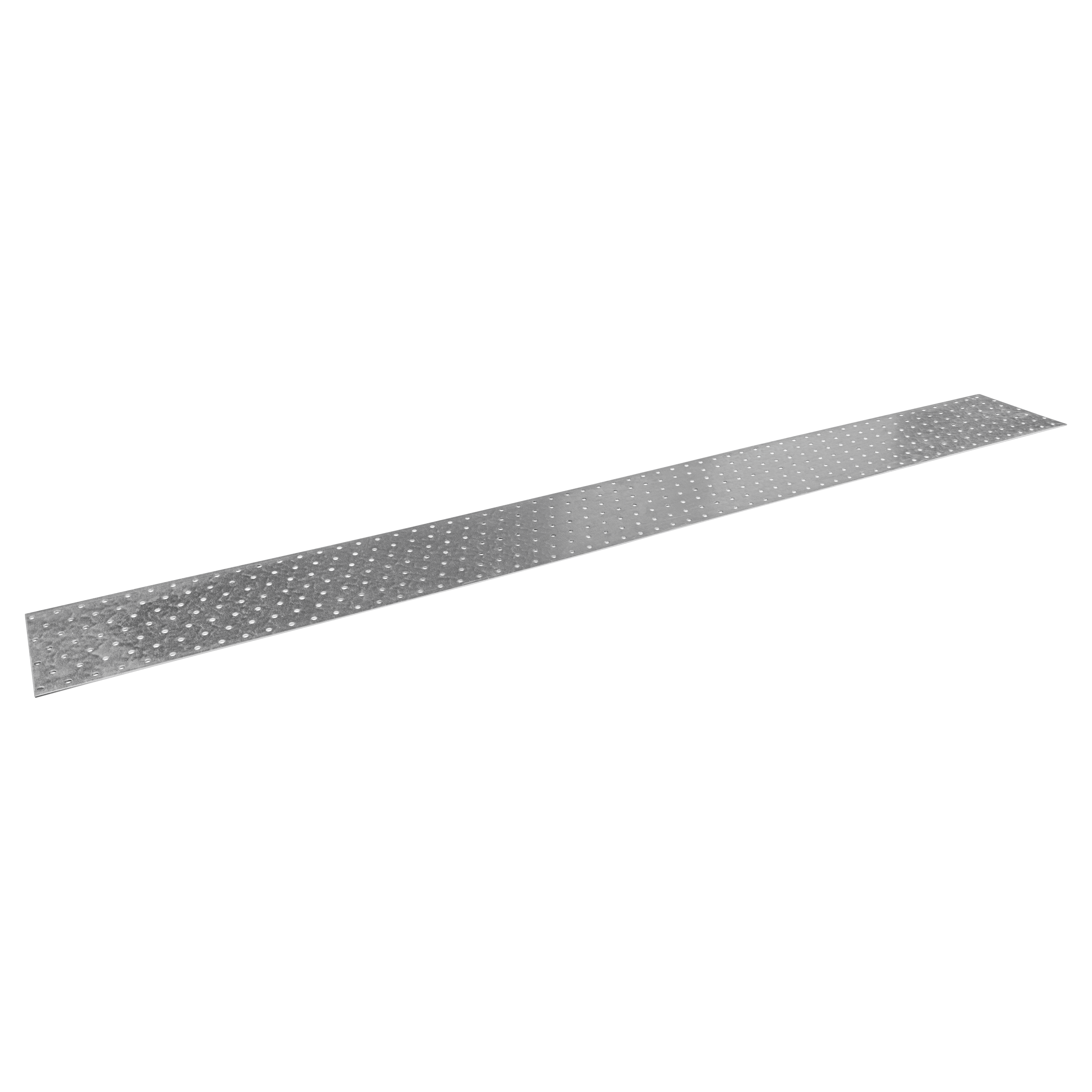 Płytka perforowana płaskownik PP 96, 1200x140 mm, 2 mm, 140x1200x2,0 mm, Stal konstrukcyjna DX51D, srebrny, w zestawie elementów.