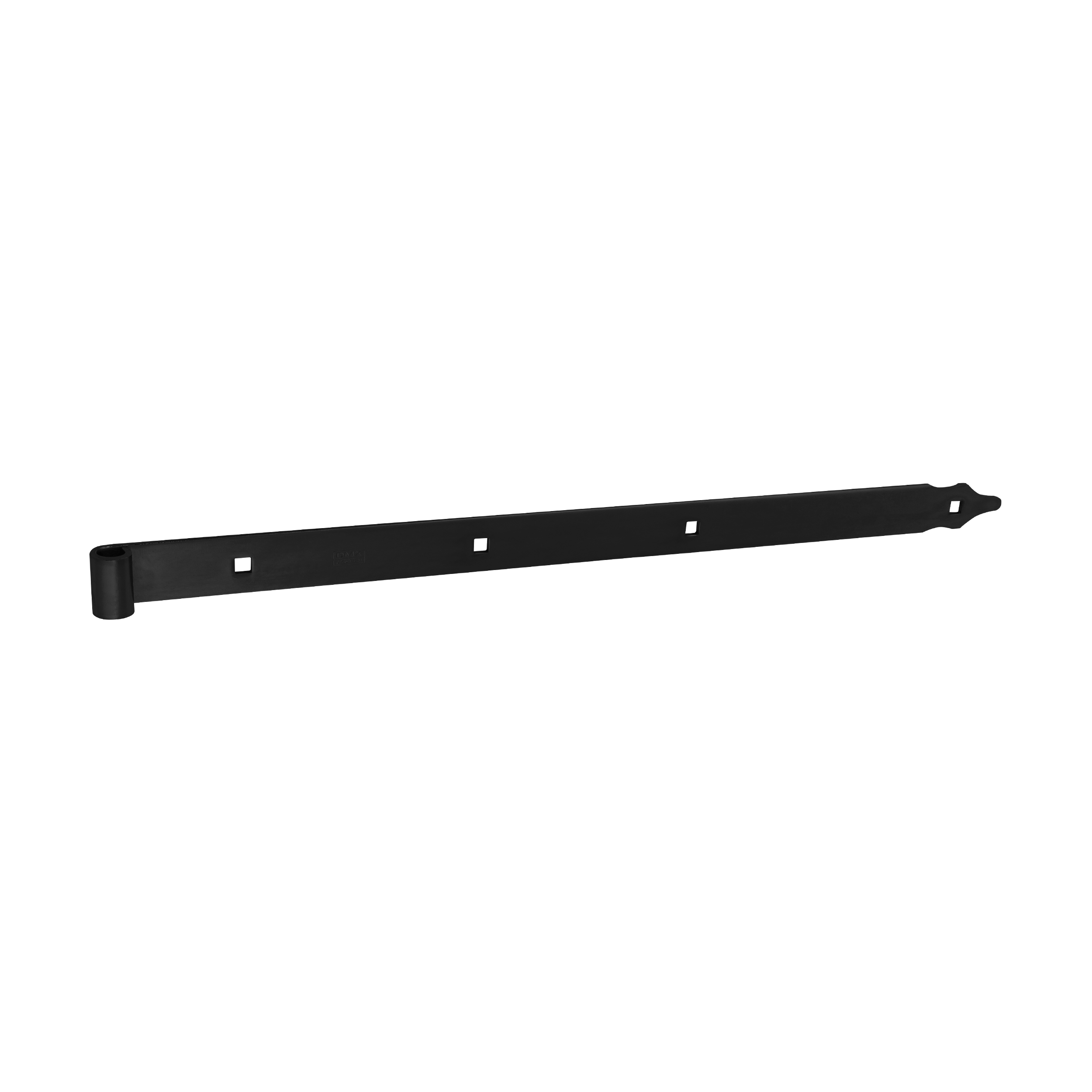 Zawias pasowy do bram ZP 600/13, 600 mm, czarny, 13 mm, 600x35x4,0 mm.