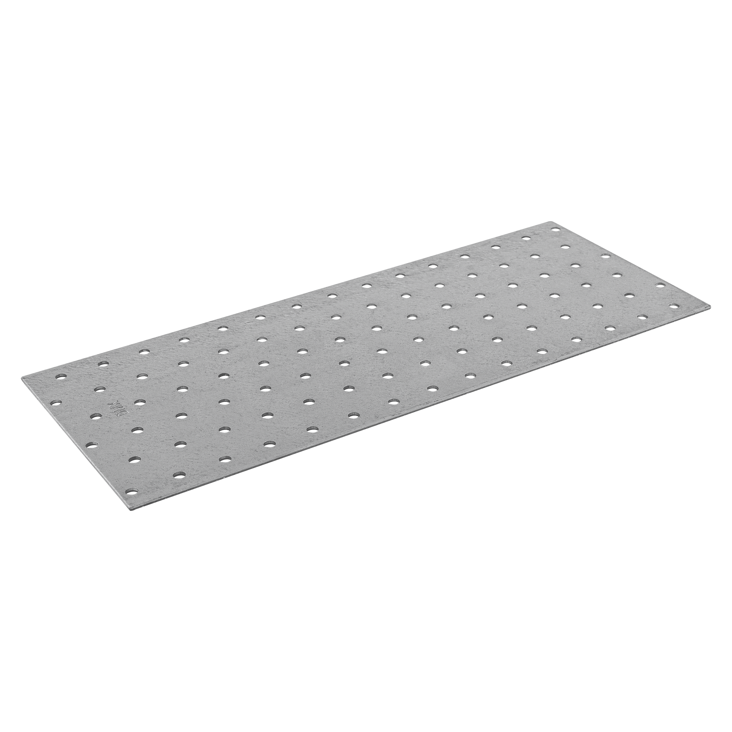 Płytka perforowana płaskownik PP 21, 300x120 mm, 2 mm, 120x300x2,0 mm, Stal konstrukcyjna DX51D, srebrny, w zestawie elementów.