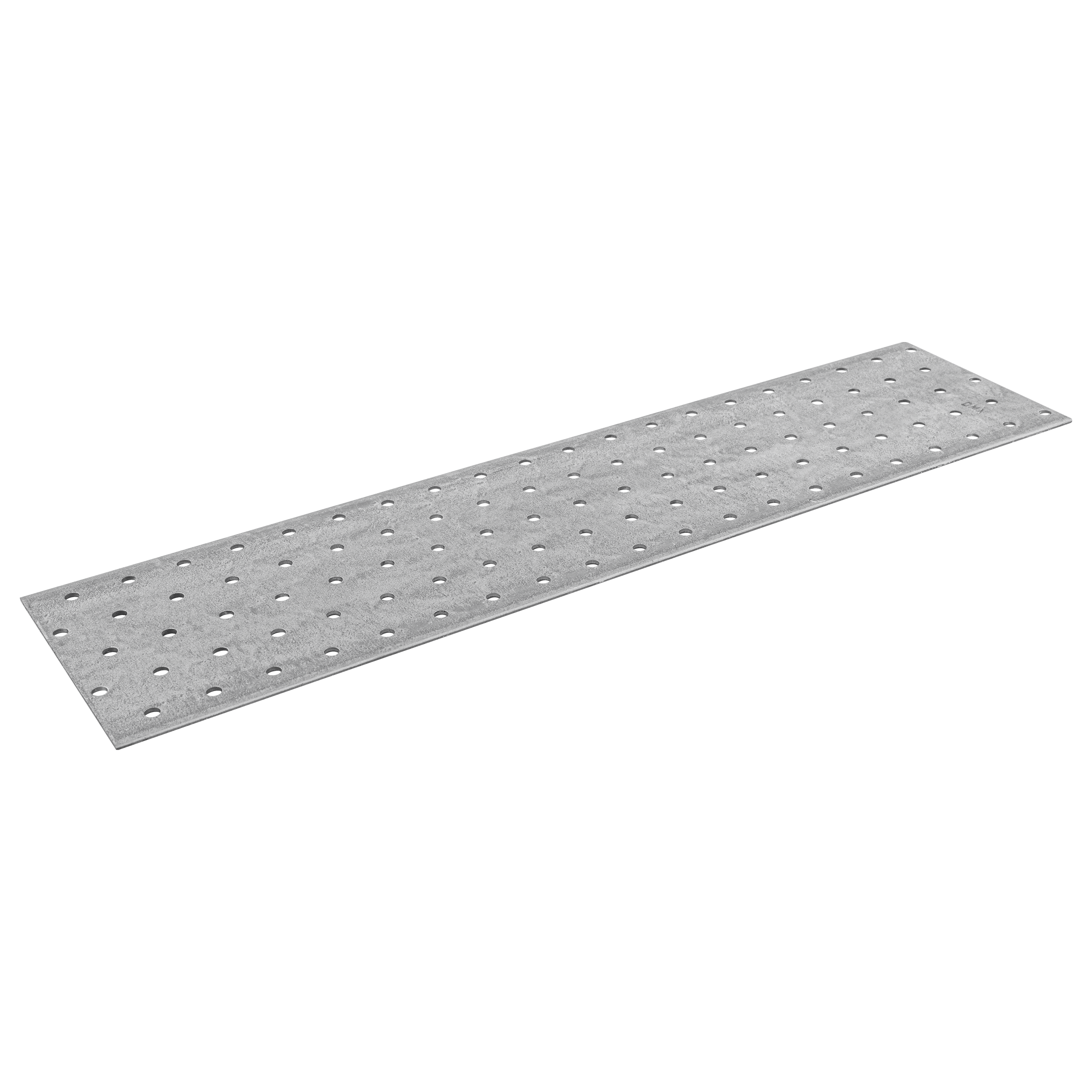 Płytka perforowana płaskownik PP 16, 400x100 mm, 2 mm, 100x400x2,0 mm, Stal konstrukcyjna DX51D, srebrny, w zestawie elementów.
