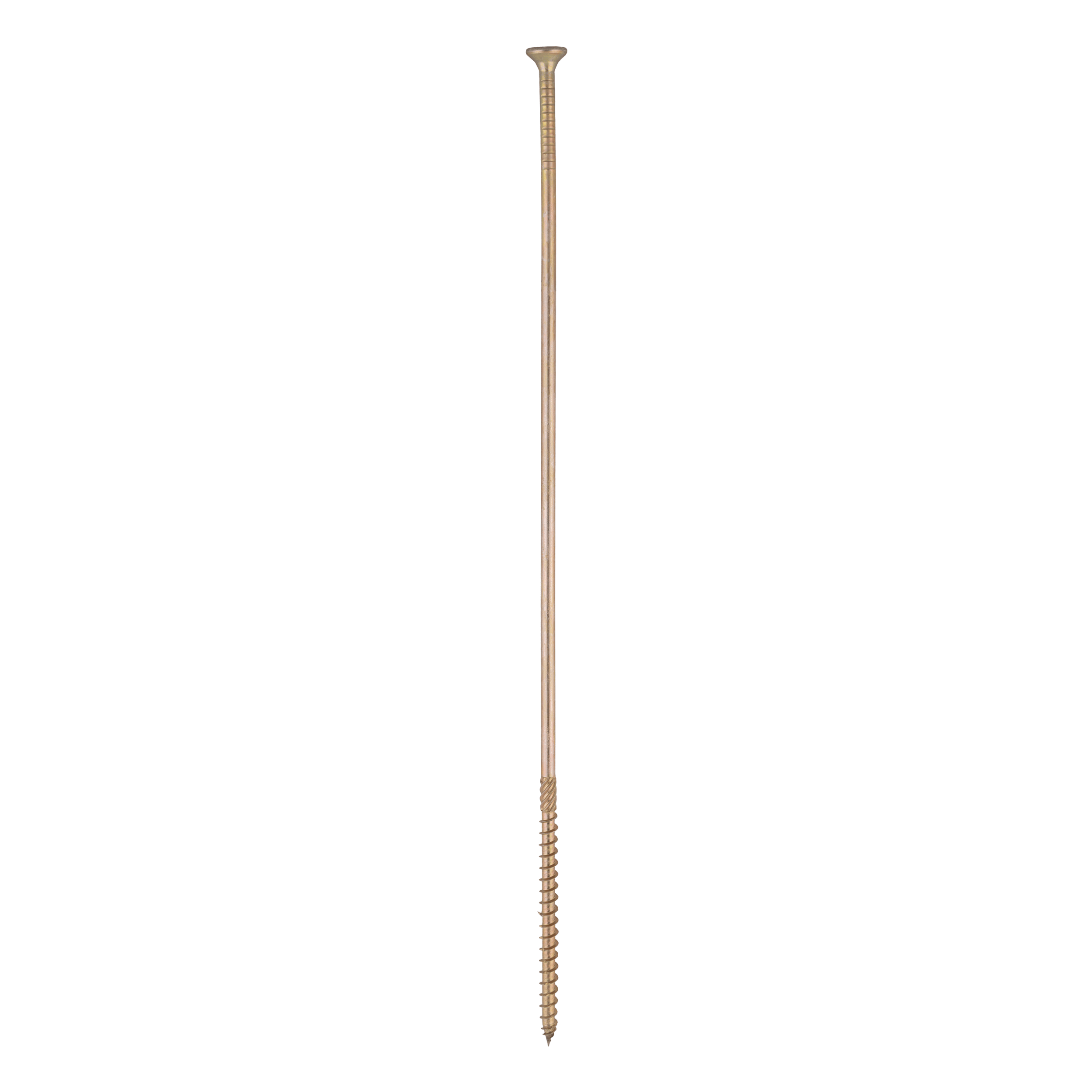 Wkręty ciesielskie do drewna stożkowe TORX CS, 8x400 mm, Złoty, 50 szt., 8x400 mm.