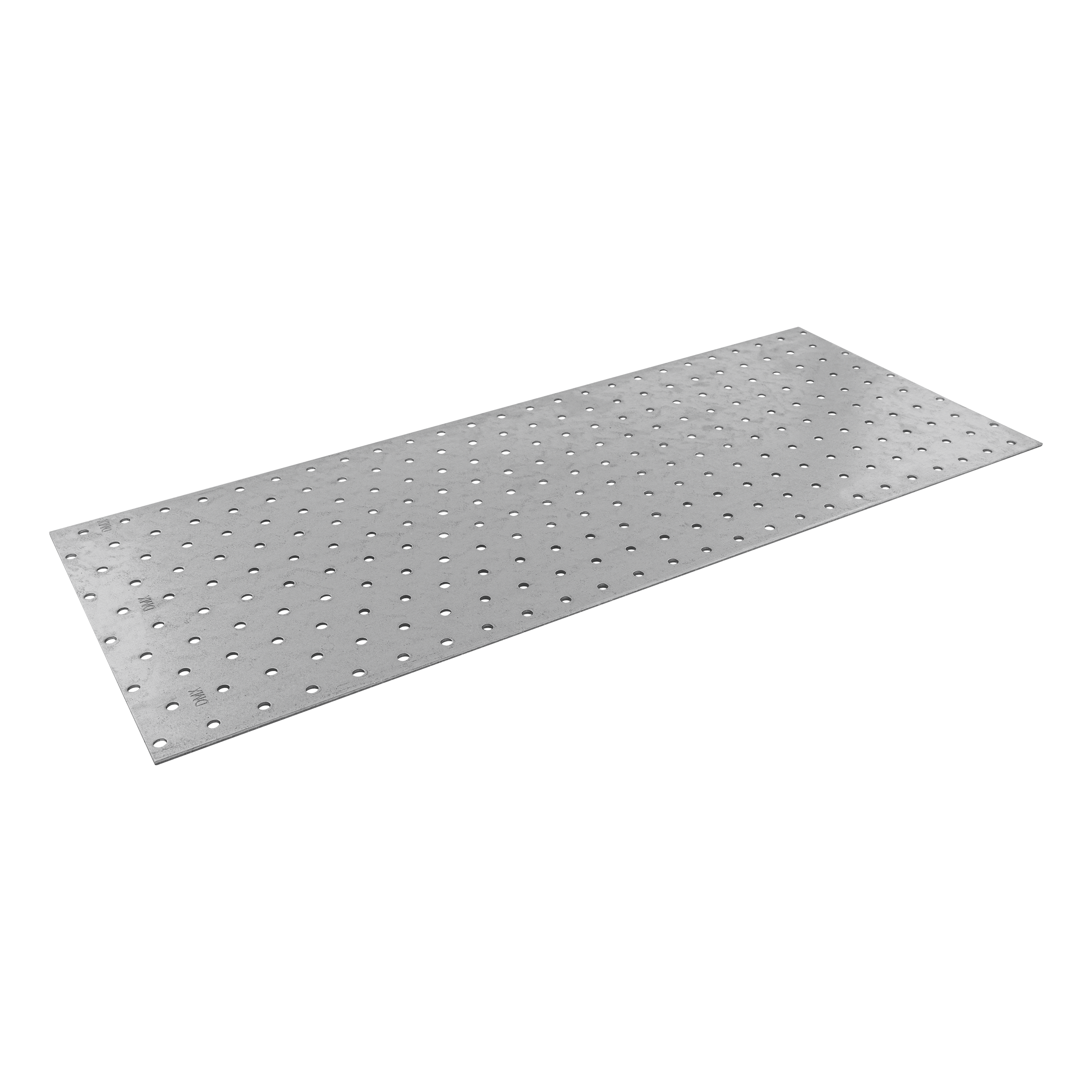 Płytka perforowana płaskownik PP 26, 500x200 mm, 2 mm, 200x500x2,0 mm, Stal konstrukcyjna DX51D, srebrny, w zestawie elementów.