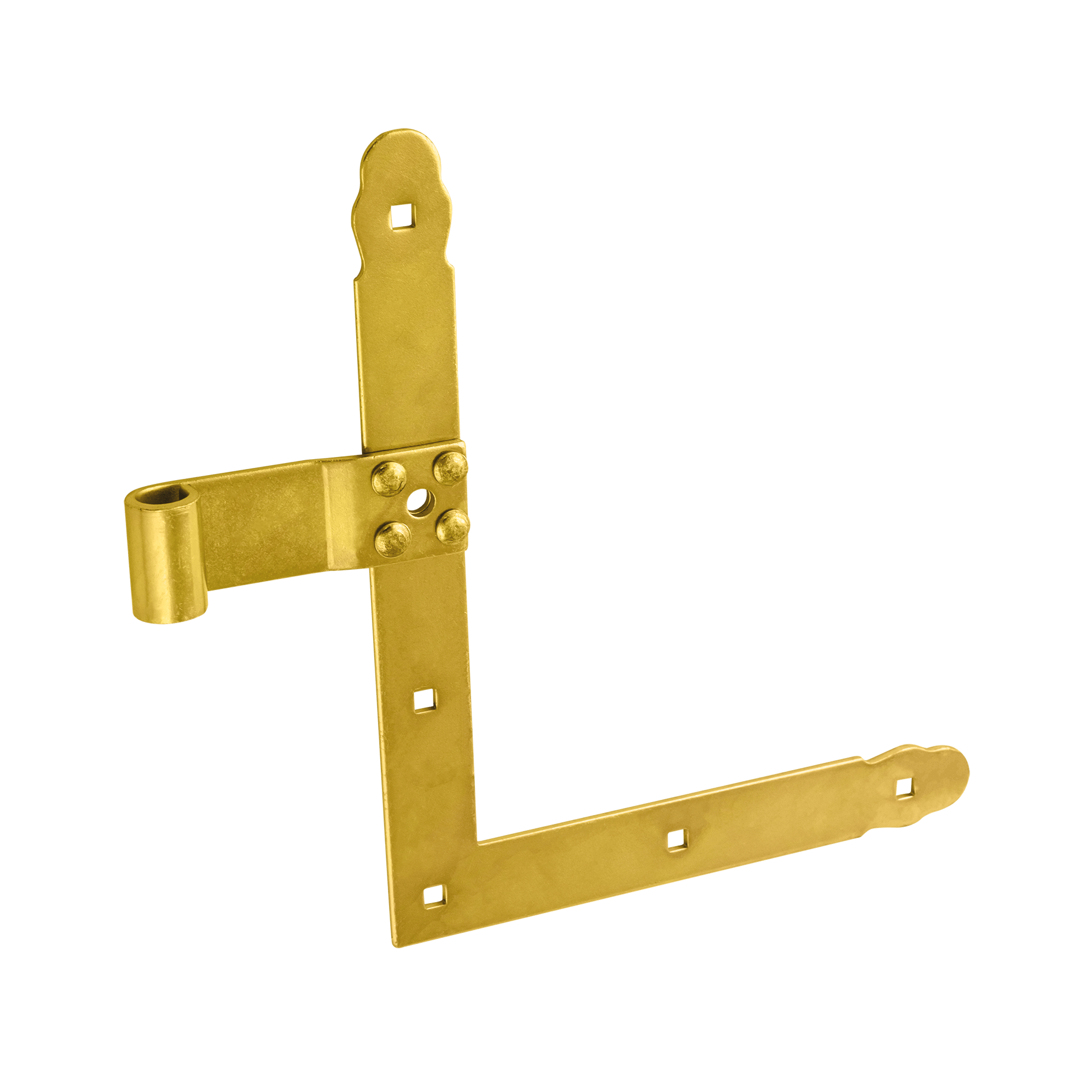 Zestaw 2x zawias kątowy do okiennic ZN 250/13 L+P, 200 mm, Złoty, 13 mm, ujęcie 2.
