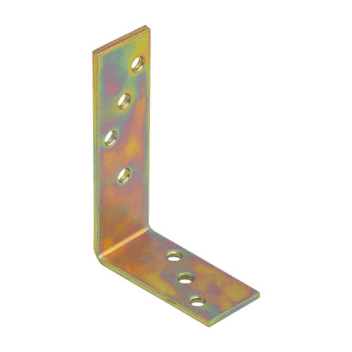 Kątownik stalowy belki KB 2, 120x80x35 mm, Złoty, 120x80x35x4,0 mm, Stal konstrukcyjna S235 2.