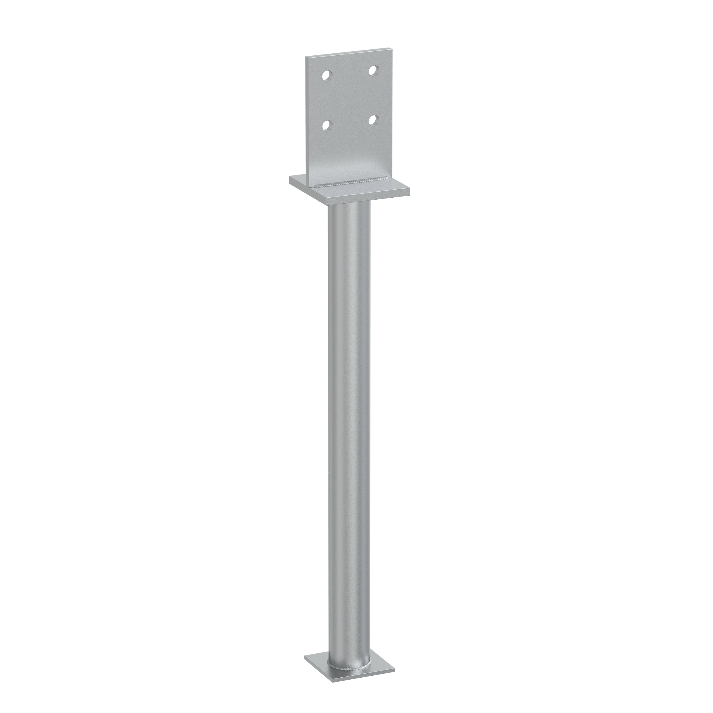 Podstawa słupa typu T wpuszczana długa rura - PSW 90 R500 | 90-120 mm | 641 mm Podstawa słupa typu T wpuszczana długa rura PSW 90 R500, 90-120 mm, 641 mm, 90x641x130x8,0 mm.
