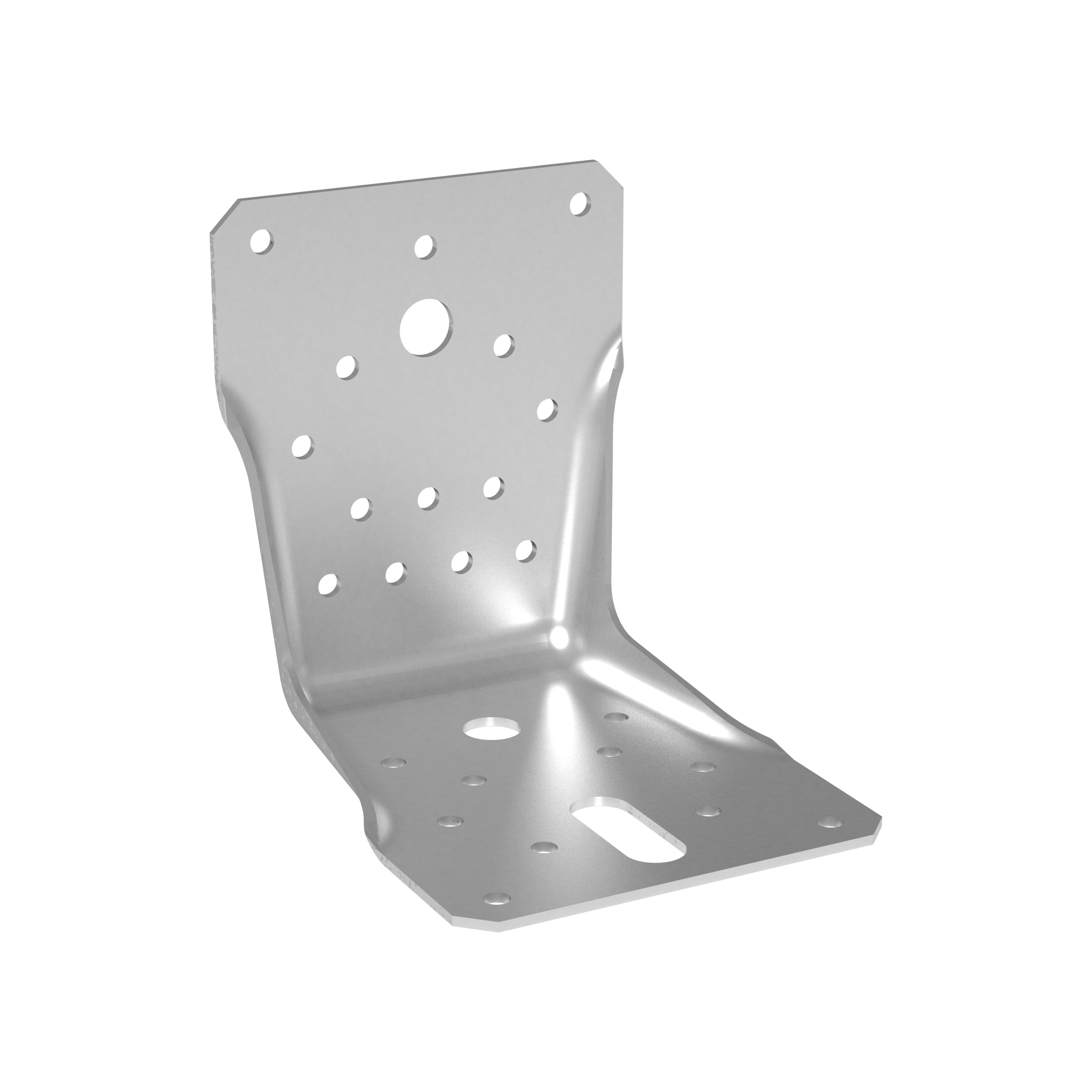 Kątownik ciesielski wzmocniony przetłoczony dwustronnie - LBS 105 | 105x105x90 mm | 2 mm