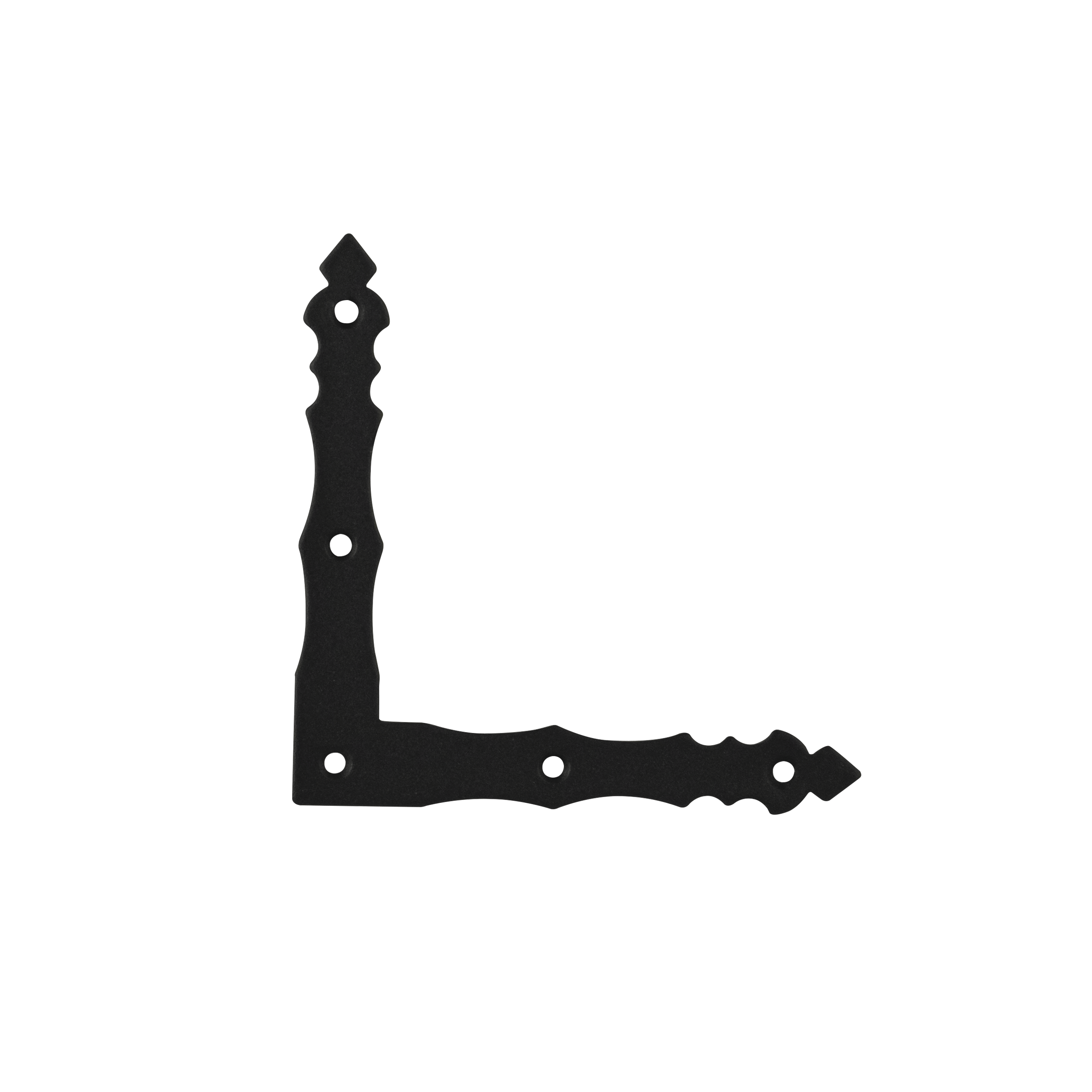 Narożnik okienny montażowy ozdobny - NAD 8 | 100x15 mm | 2 mm | Czarny
