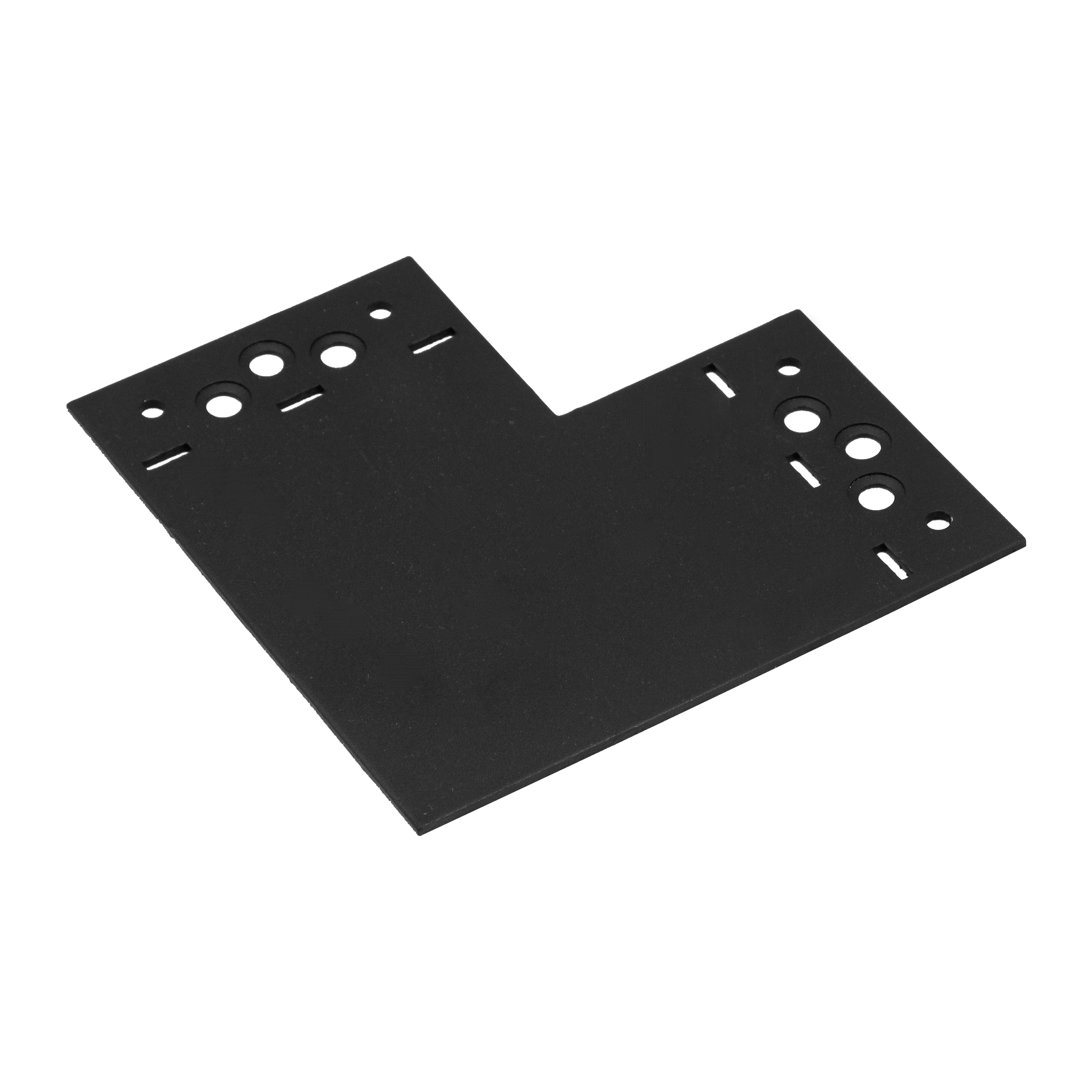 Łącznik płaski narożny ozdobny do pergoli - SDLPD 1 | 146x146x85 mm | czarny