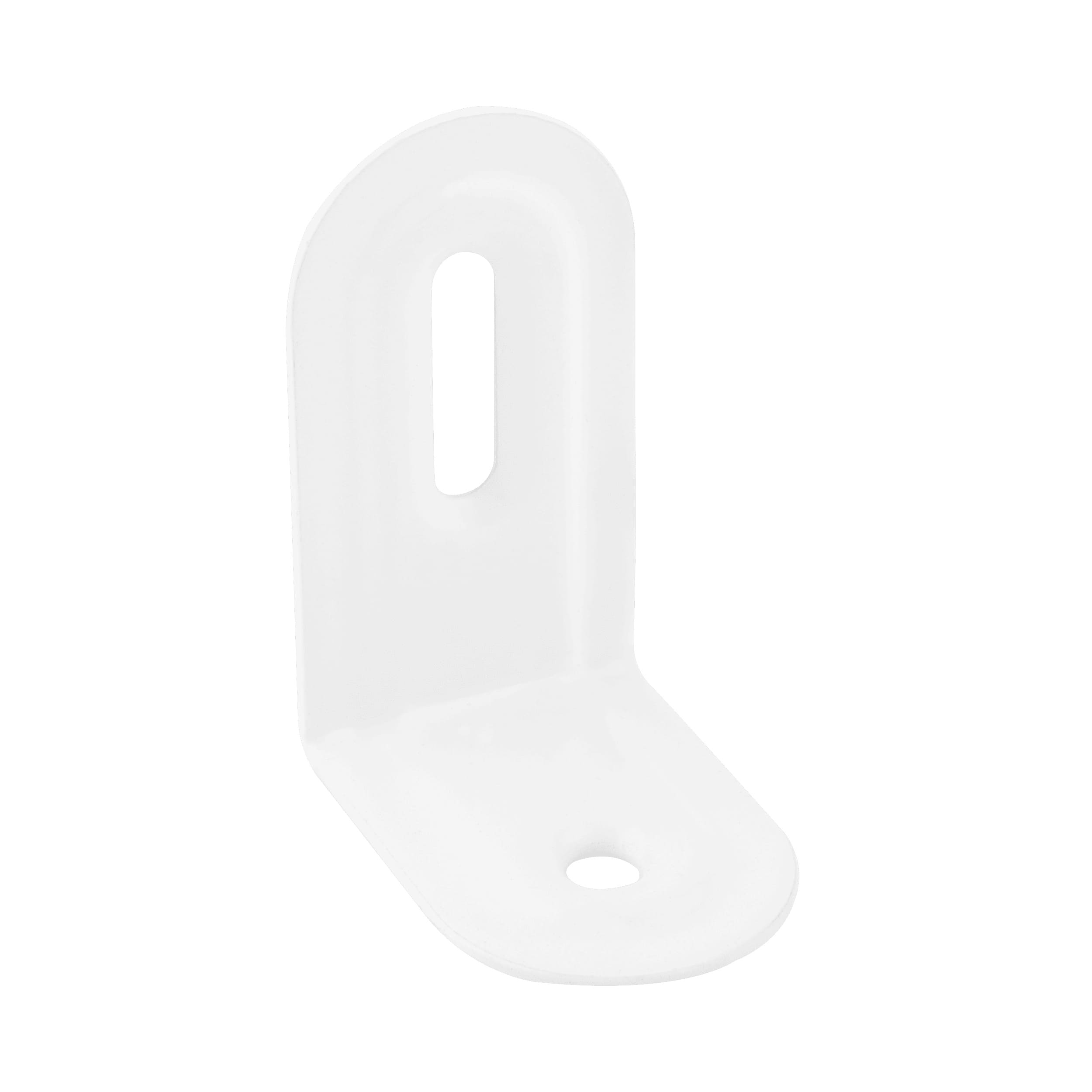 Kątownik montażowy stalowy z regulacją FKS 2 BI, 40x28x22 mm, Biały, 40x28x22x1,0 mm, Stal konstrukcyjna DC01 2.