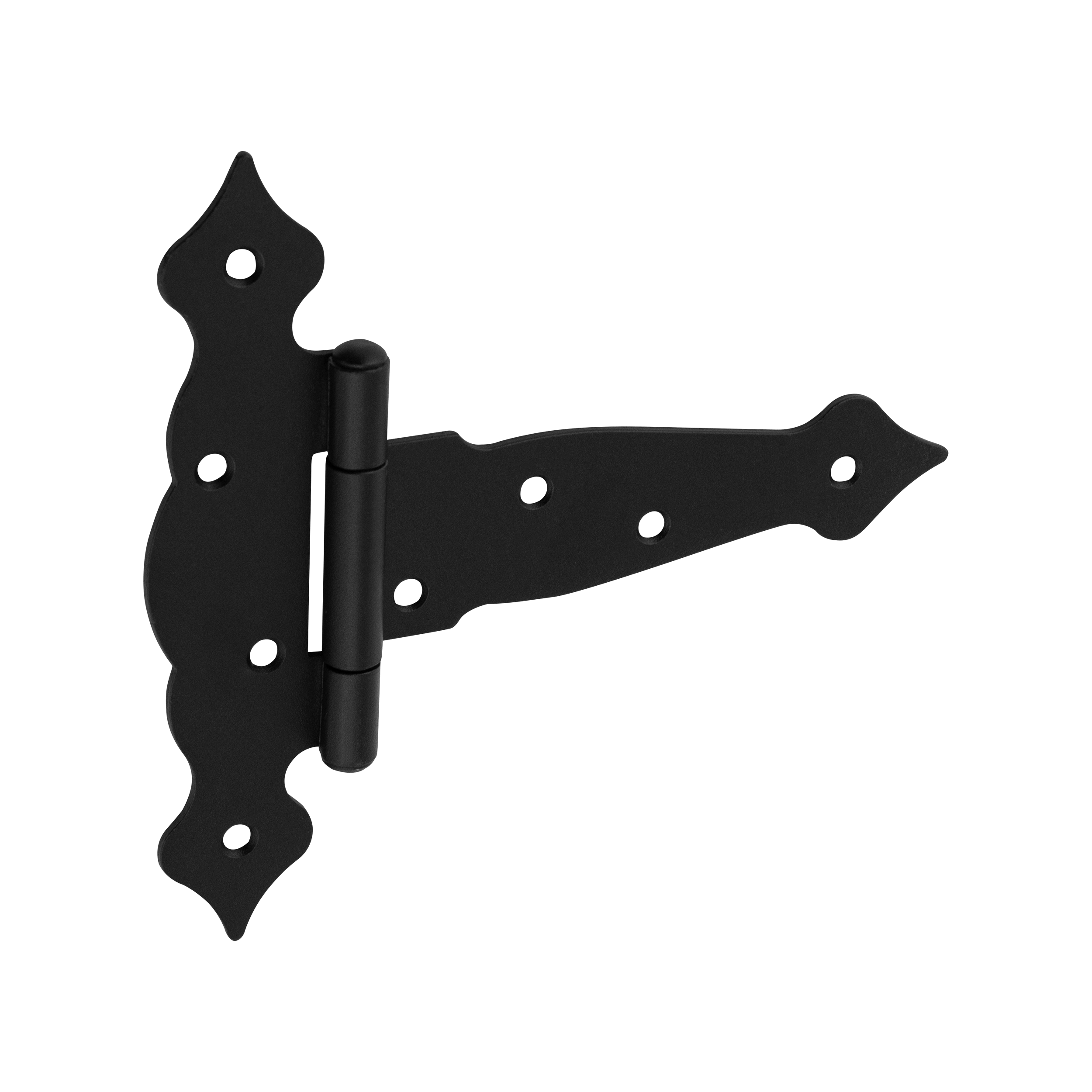 Zawias trójkątny ozdobny ZTO 150, 150 mm, 150x45x185x2,5 mm, Stal konstrukcyjna DC01, czarny.