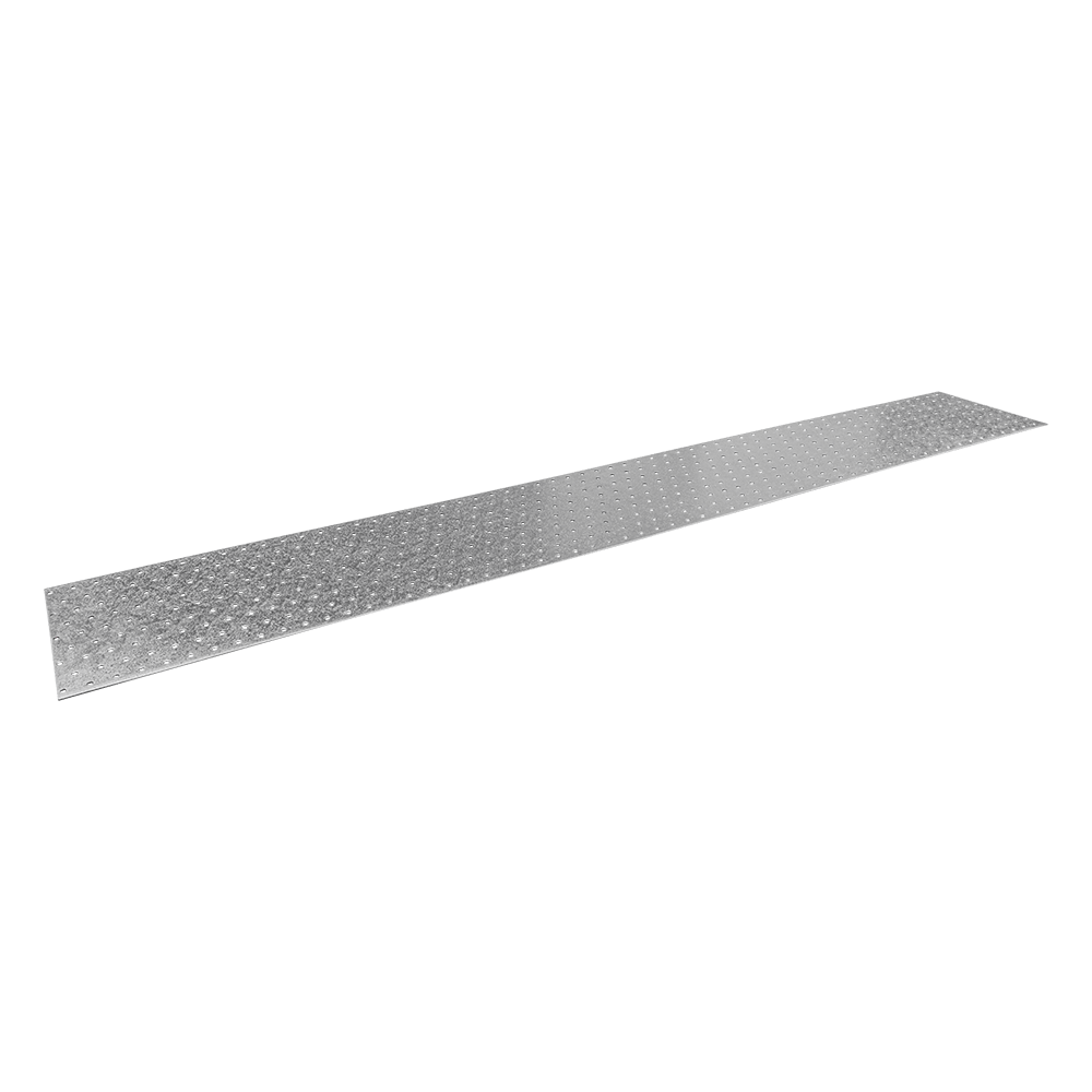 Płytka perforowana płaskownik PP 98, 1200x180 mm, 2 mm, 180x1200x2,0 mm, Stal konstrukcyjna DX51D, srebrny, w zestawie elementów.