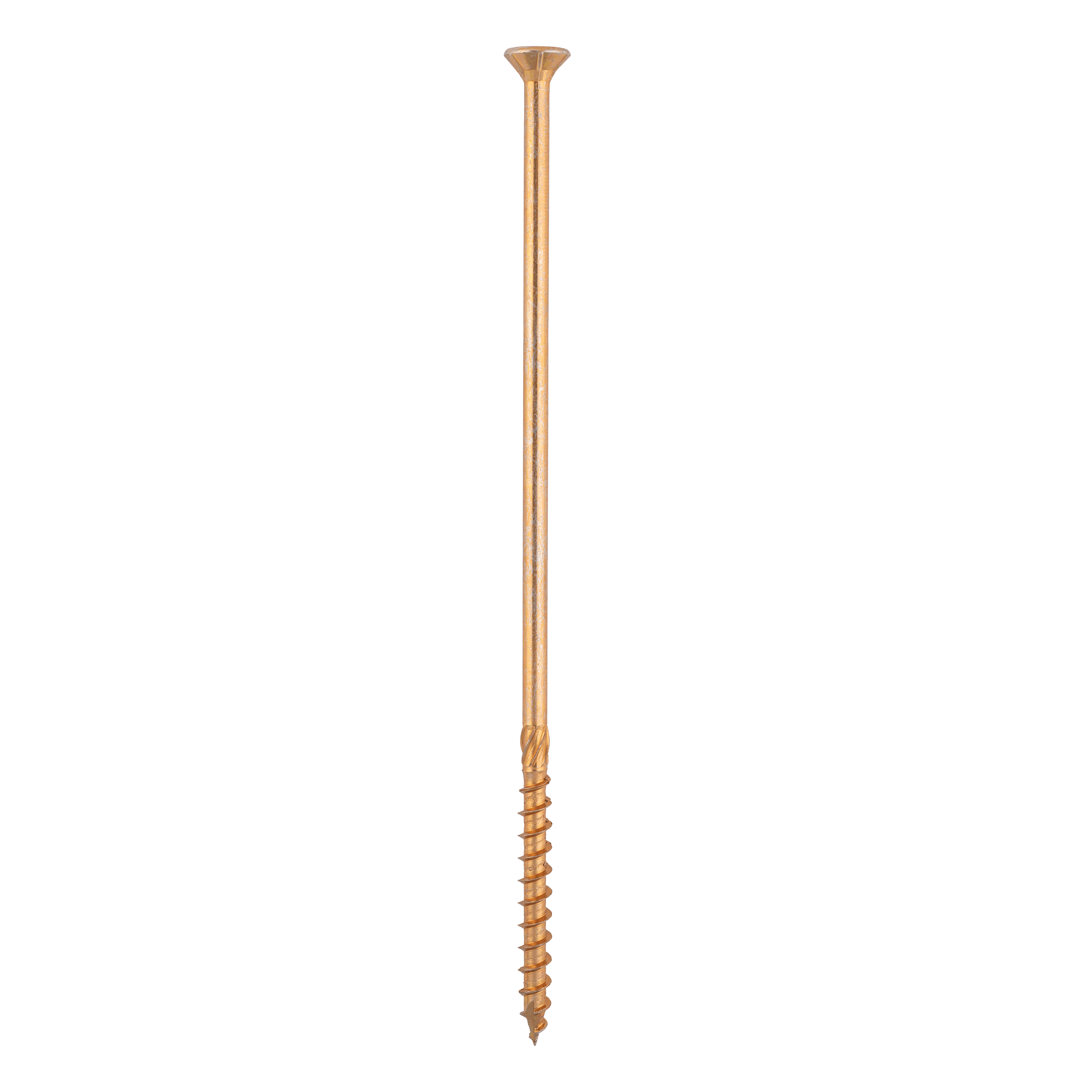 Wkręty ciesielskie do drewna stożkowe TORX CS, 10x280 mm, Złoty, 50 szt., 10x280 mm.