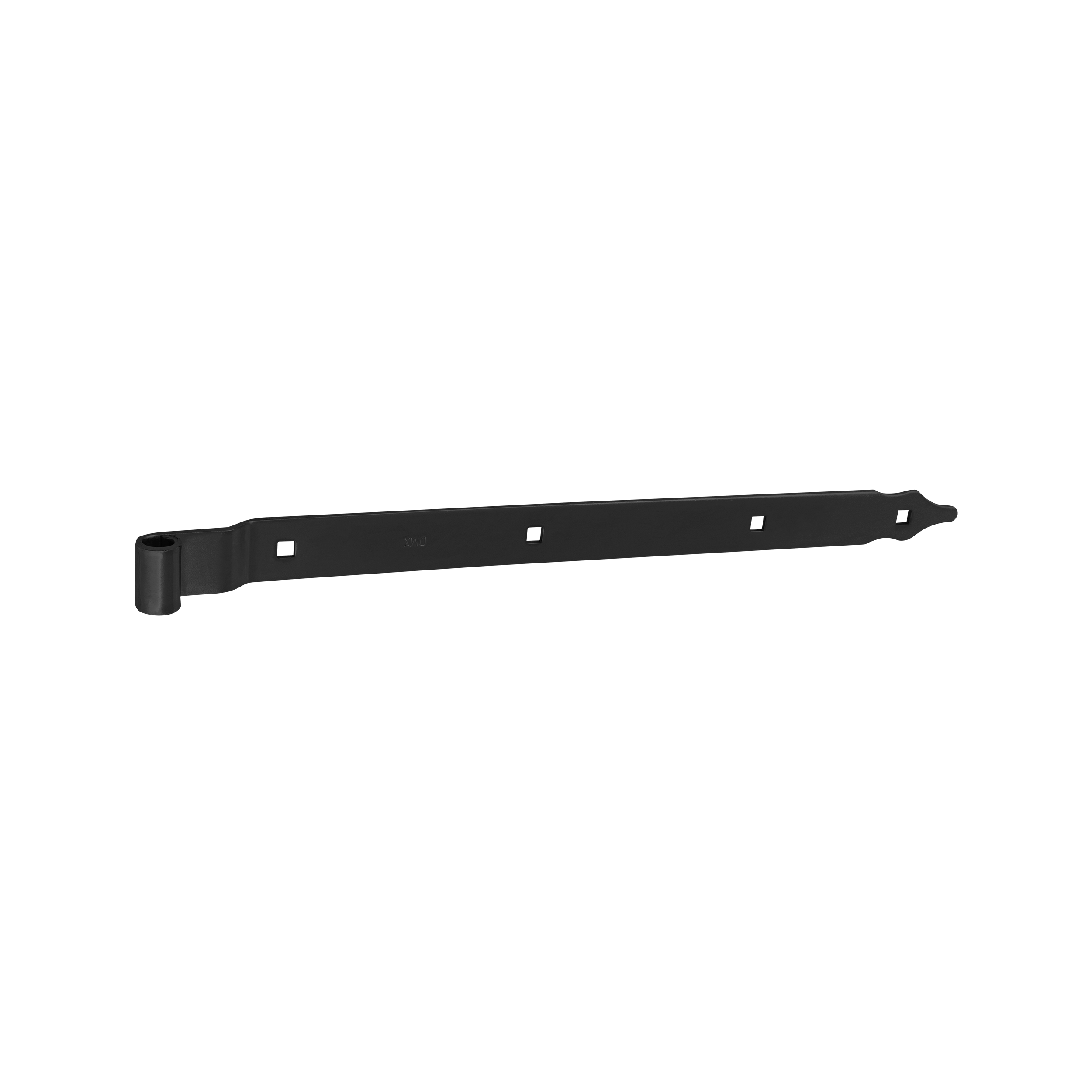 Zawias pasowy odsadzony do bram ZPK, czarny, 500 mm, fi 13 mm, 500x11x35x4,0 mm, Stal konstrukcyjna S235.