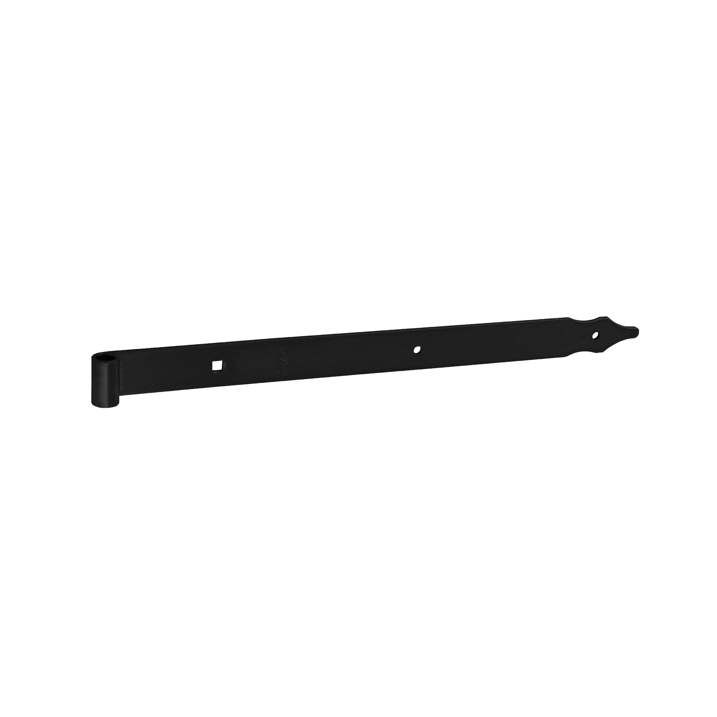 Zawias pasowy do bram ZP 400/10, 400 mm, czarny, 10 mm, 400x30x3,0 mm.