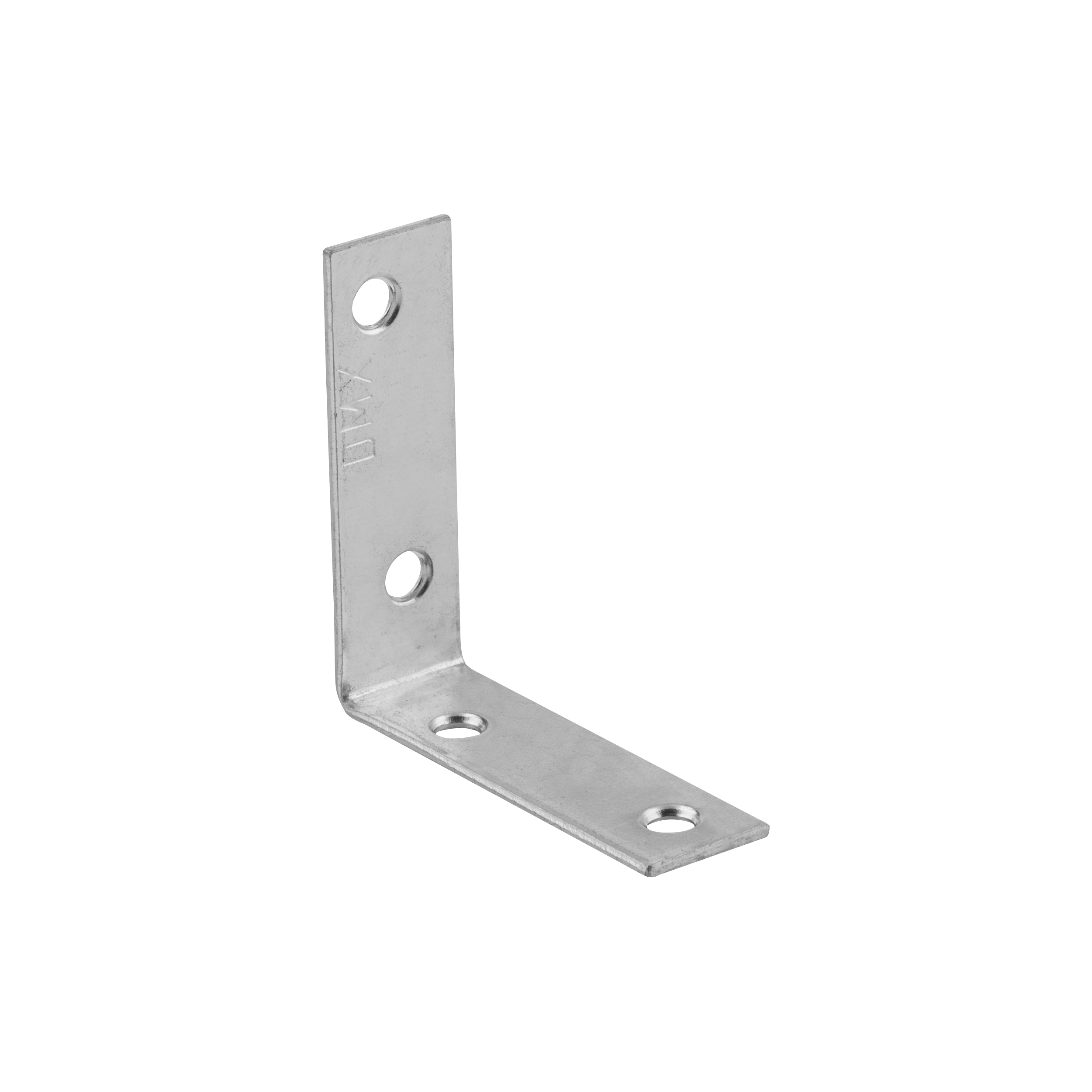 Kątownik meblowy stolarski wąski KW 50, 50x50x15 mm, 50 szt., 50x50x15x1,5 mm, Stal konstrukcyjna DC01, srebrny, w zestawie elementów.