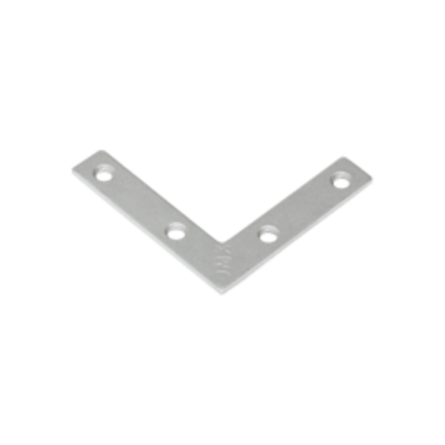 Narożnik okienny montażowy NA 50, 50x10 mm, 2 mm, srebrny, 50x50x10x2,0 mm, Stal konstrukcyjna DC01, w zestawie elementów.