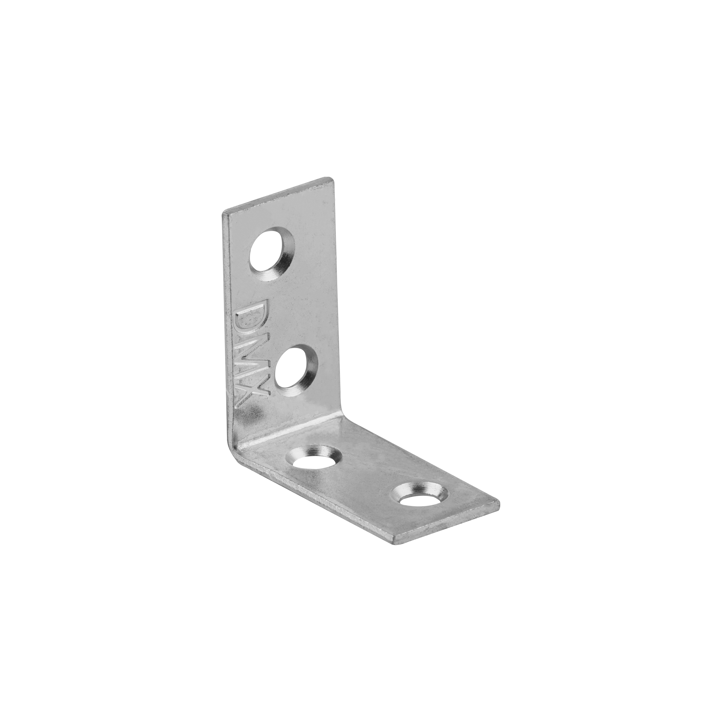 Kątownik meblowy stolarski wąski KW 30, 30x30x14 mm, 50 szt., 30x30x14x1,5 mm, Stal konstrukcyjna DC01, srebrny, w zestawie elementów.