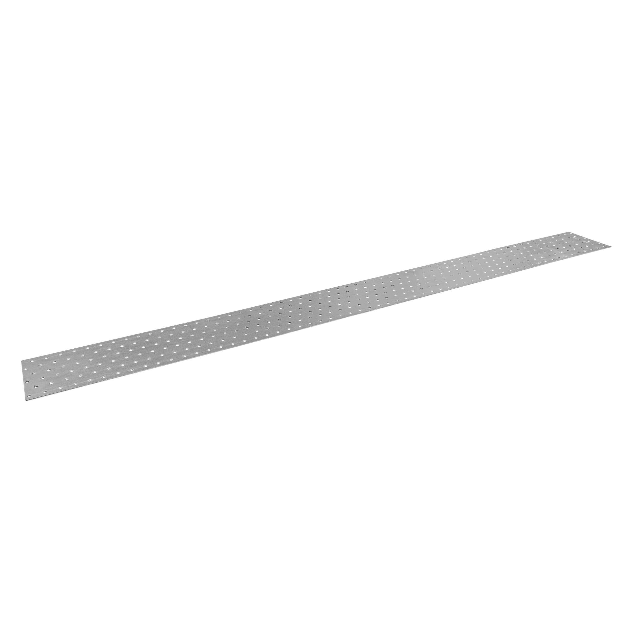 Płytka perforowana płaskownik PP 95, 1200x120 mm, 2 mm, 120x1200x2,0 mm, Stal konstrukcyjna DX51D, srebrny, w zestawie elementów.