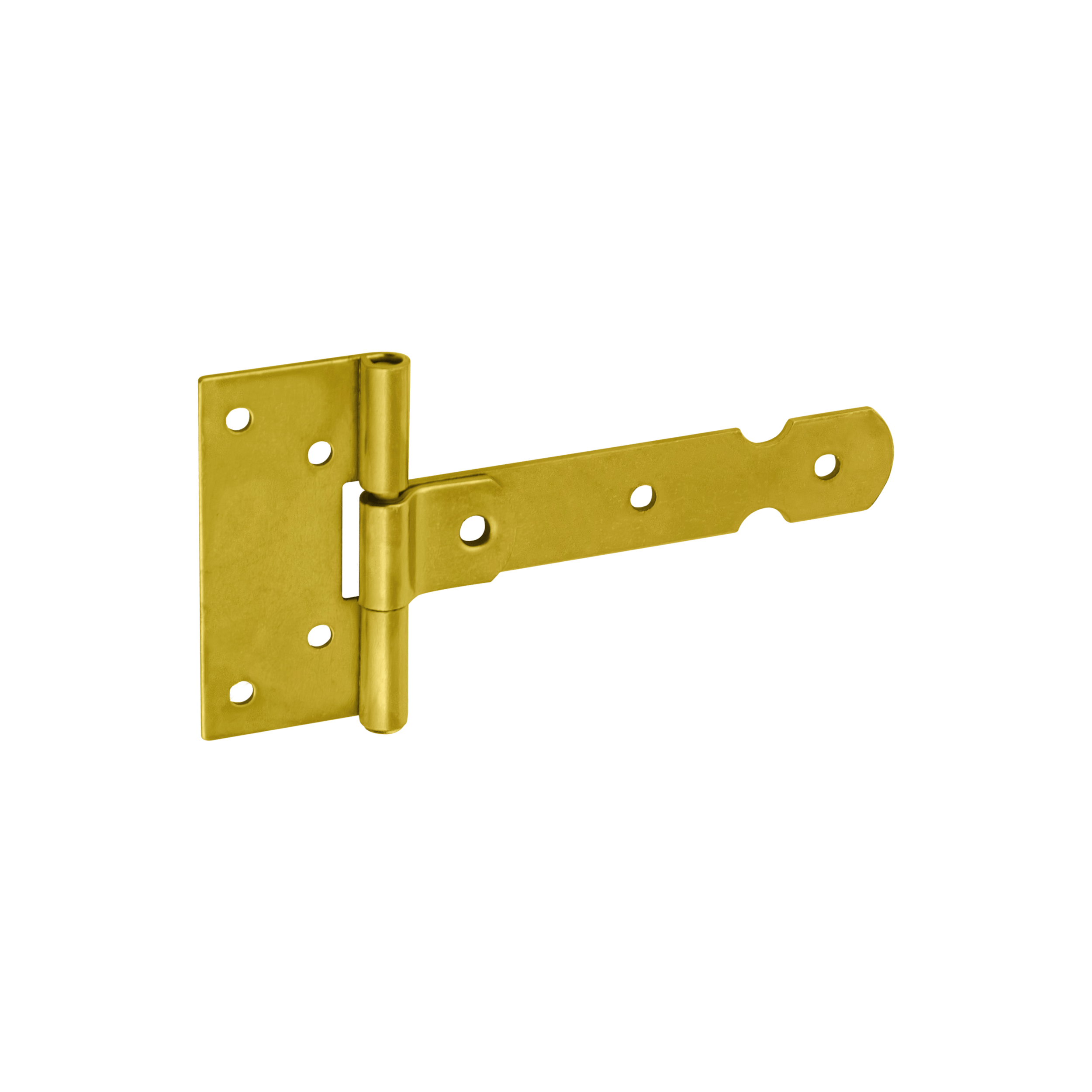Zawias bramowy lekki do furtki okiennic ZBL 100, 100 mm, Złoty, 65 mm, 100x32x1,5 mm.