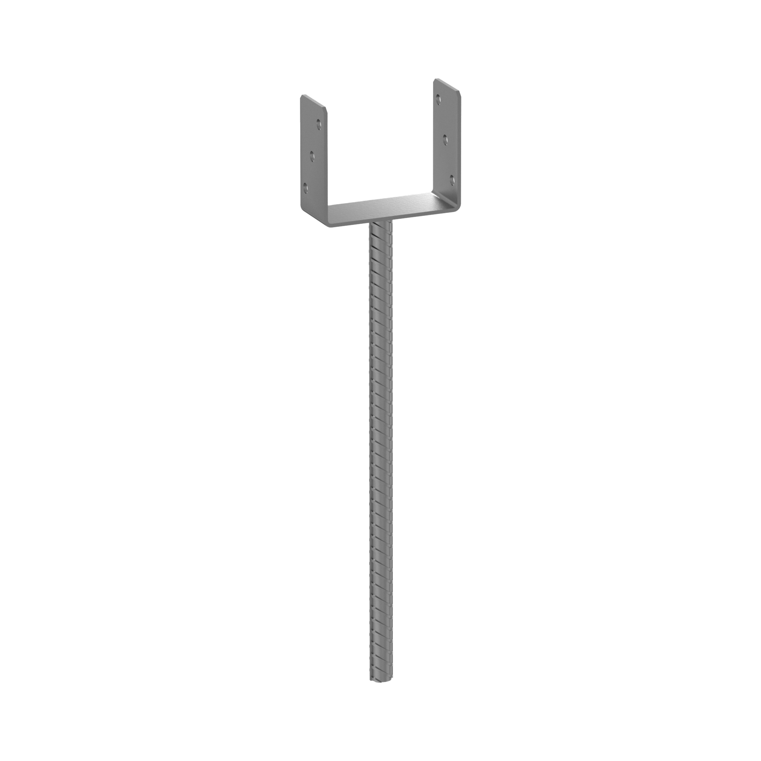 Podstawa słupa kotwa typ U z długim prętem - PS 500 | 140 mm | 624 mm Podstawa słupa kotwa typ U z długim prętem - PS 500 | 140 mm | 624 mm