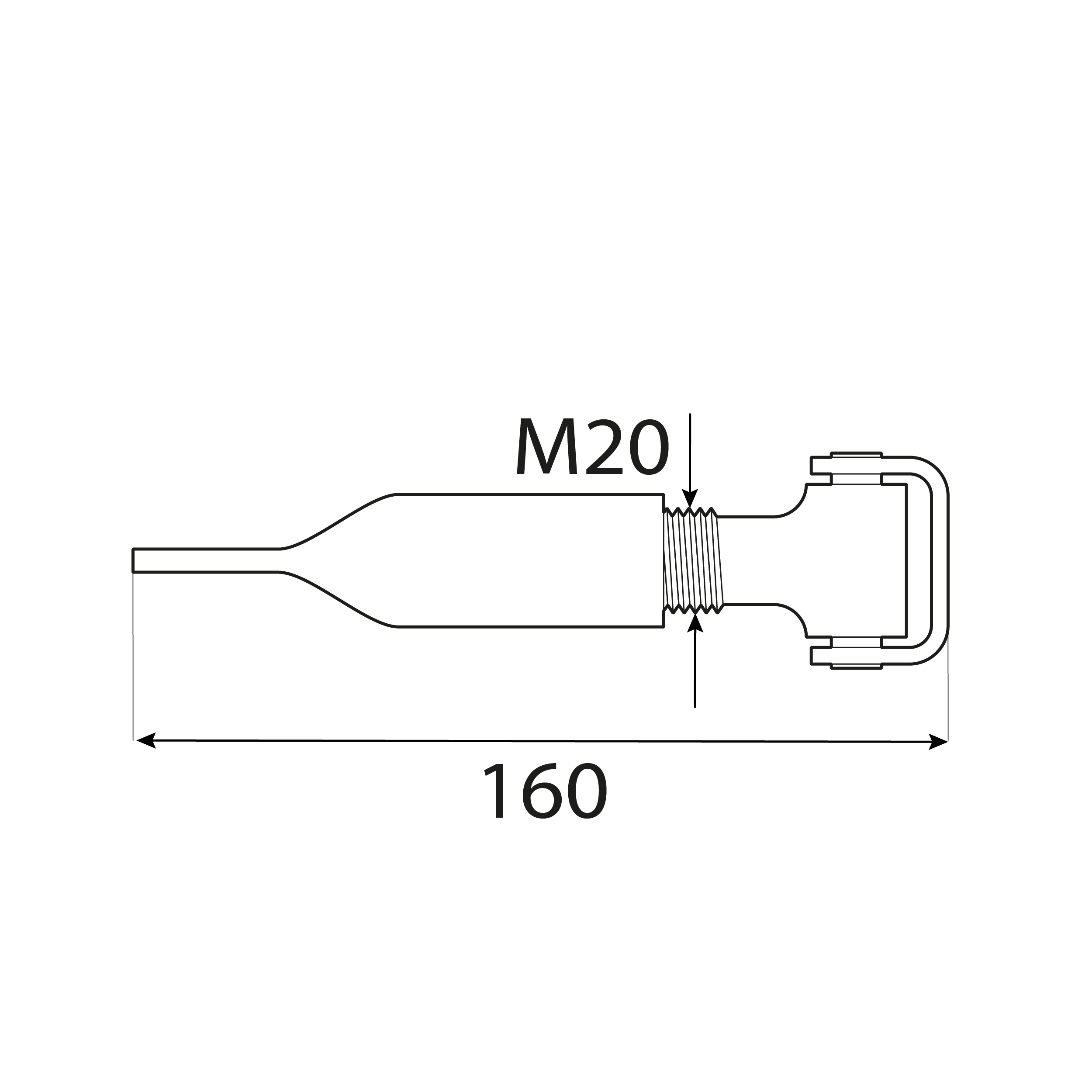 Zawias regulowany do muru ZRM 20, Złoty, 160 mm, ujęcie 2.