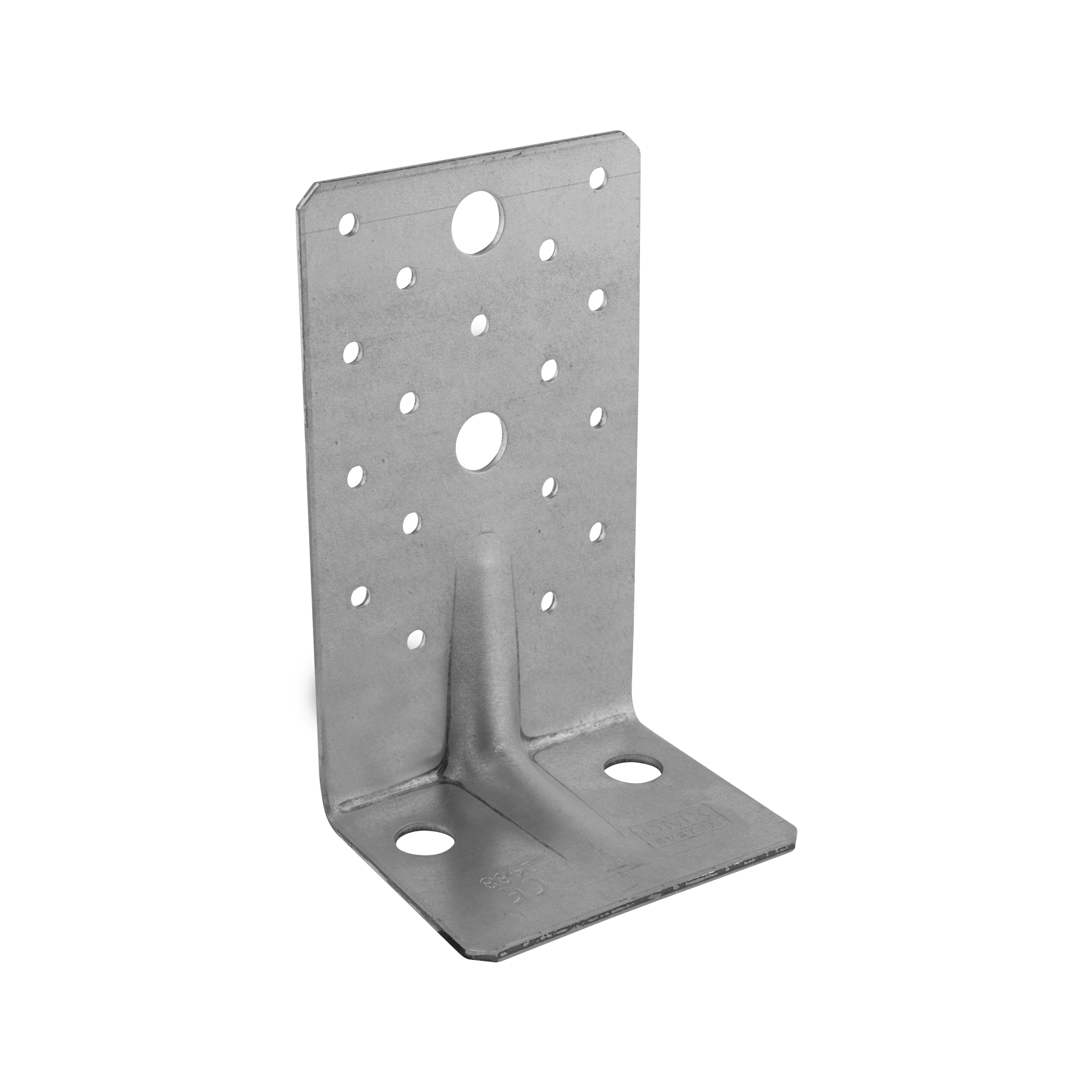 Kątownik ciesielski wzmocniony z przetłoczeniem - KP 8 | 145x70x90 mm | 2,5 mm