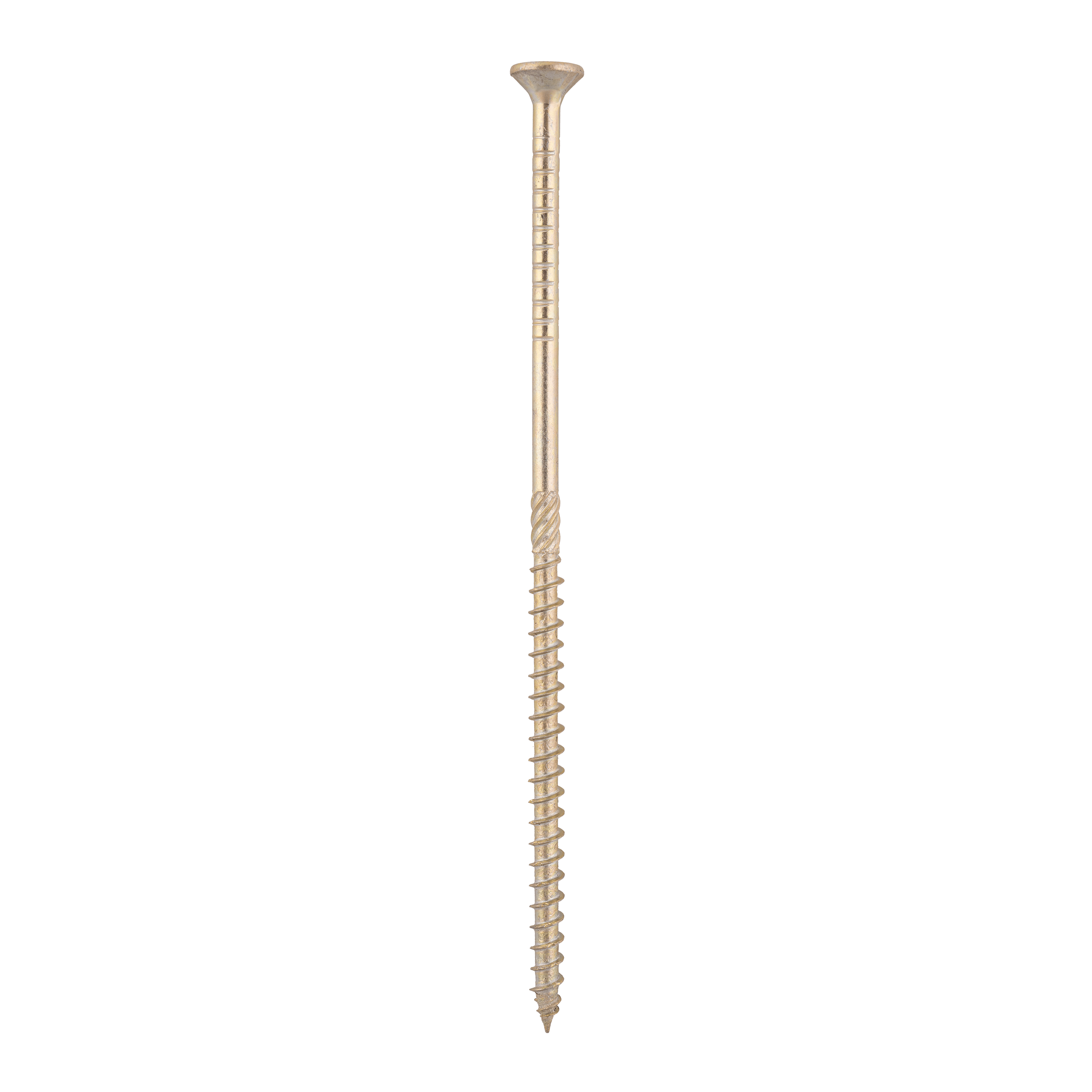 Wkręty ciesielskie do drewna stożkowe TORX CS, 6x160 mm, Złoty, 100 szt., 6x160 mm.