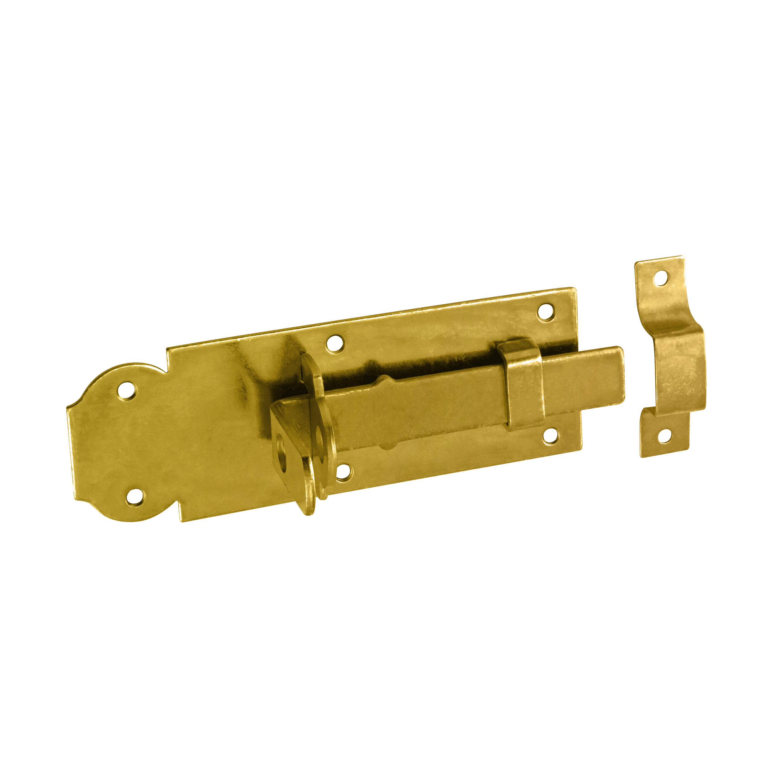 Zasuwka zamknięcie na kłódkę z ryglem prostym do furtek - WZP | Złoty | 160 mm Zasuwka zamknięcie na kłódkę z ryglem prostym do furtek - WZP | Złoty | 160 mm