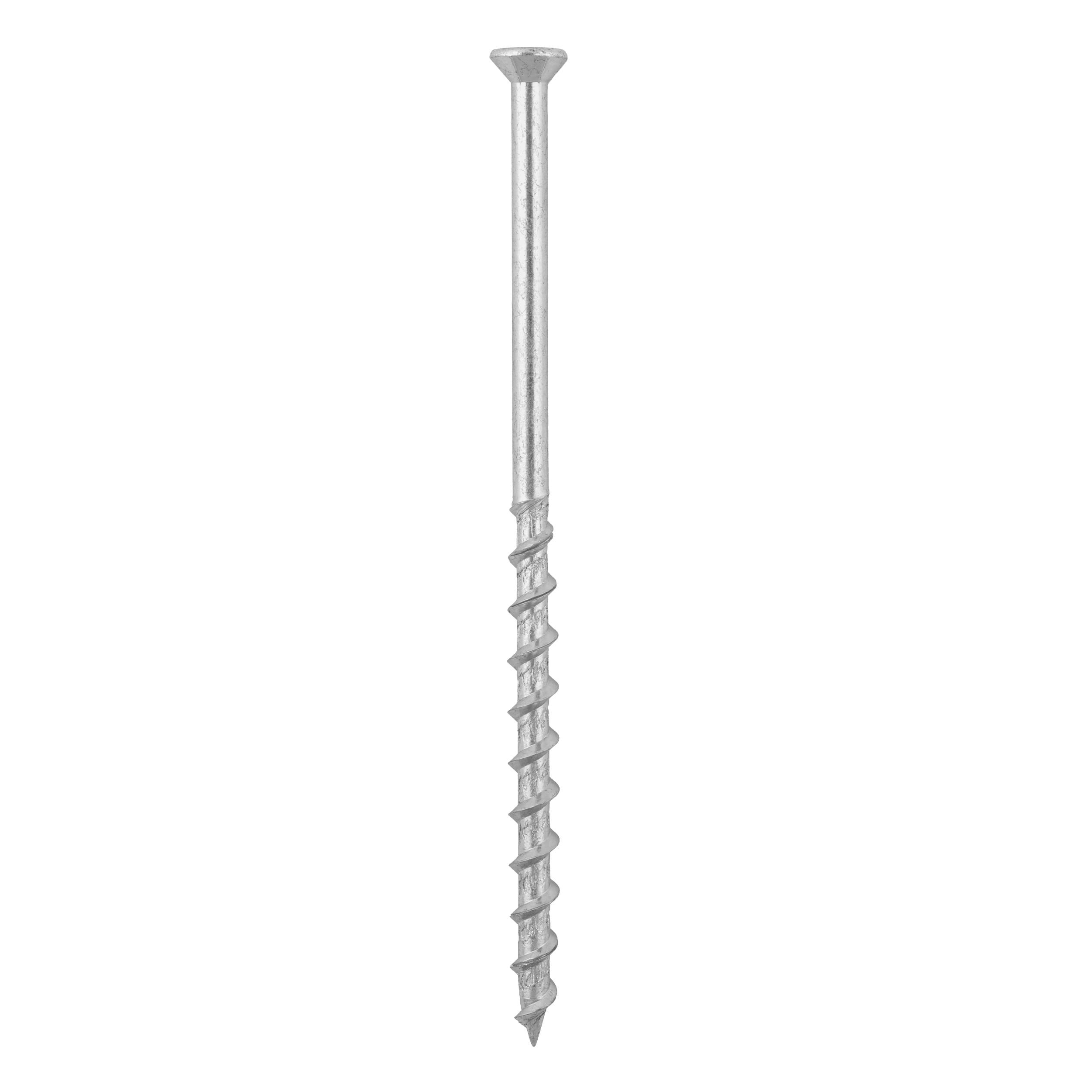 Wkręty do gazobetonu z łbem stożkowym TORX GS, 8x160 mm, srebrny, 50 szt., Hartowana stal węglowa.