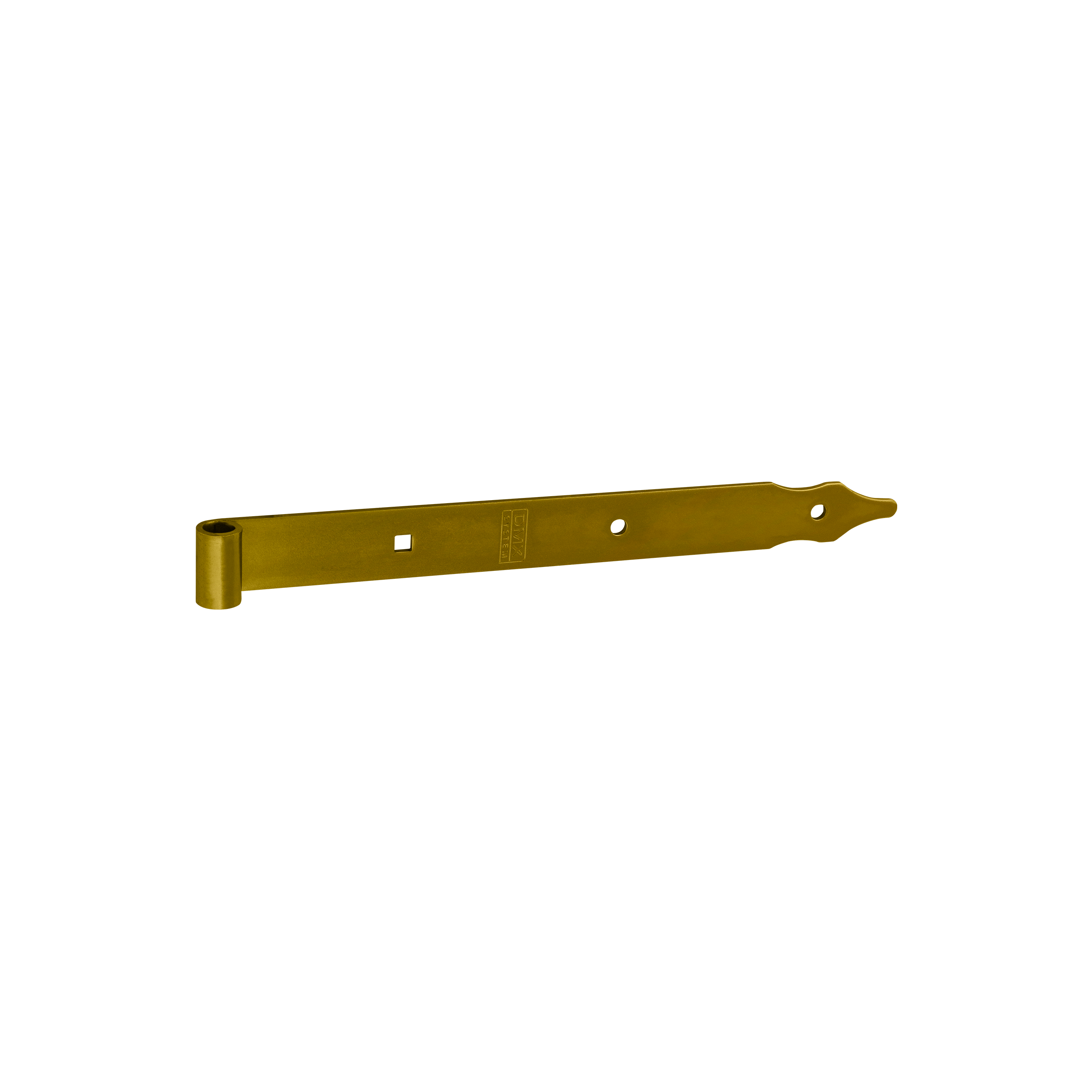 Zawias pasowy do bram ZP 300/10, 300 mm, Złoty, 10 mm, 300x30x3,0 mm.