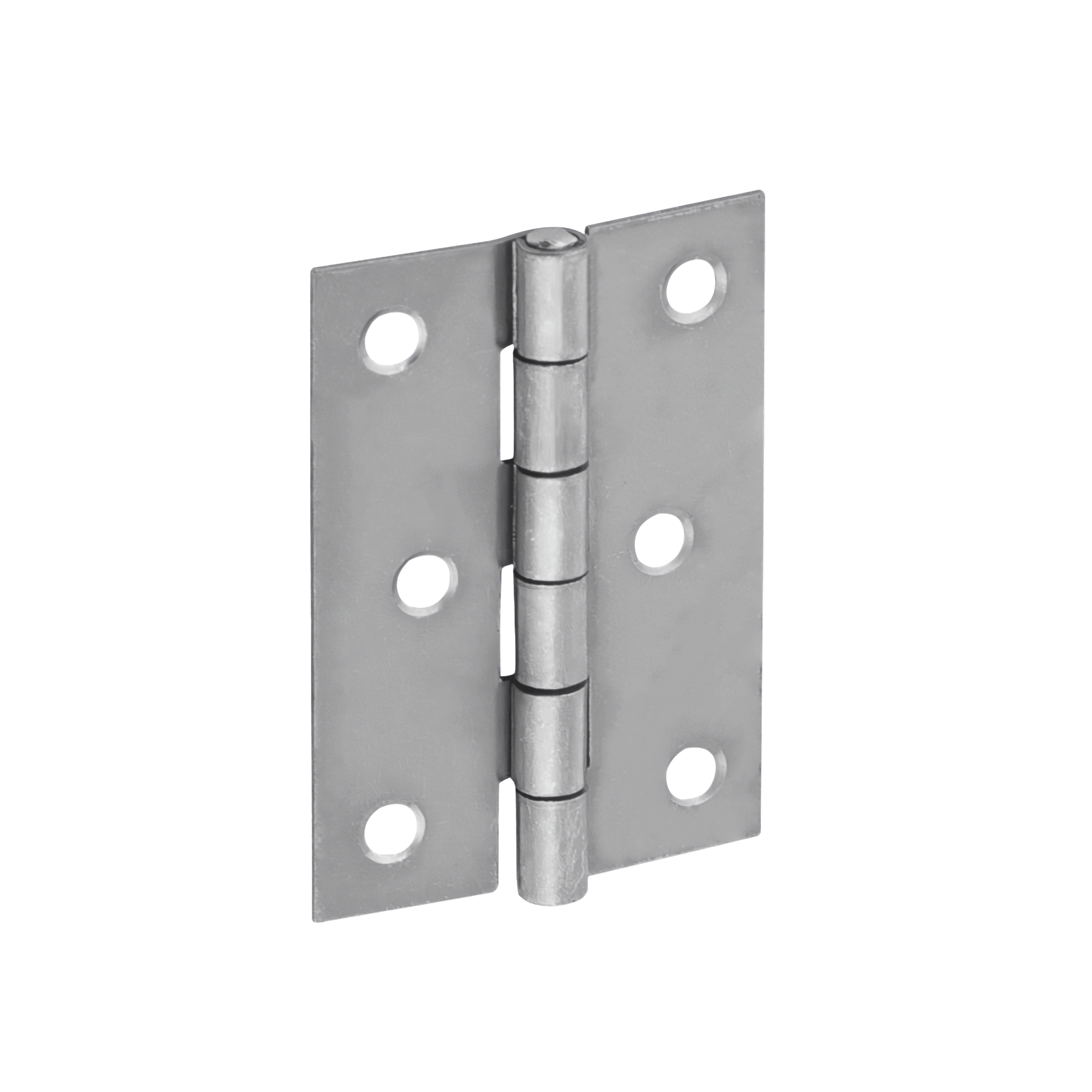 Zawias płaski budowlany splatany ZS 60, 60 mm, srebrny, 43 mm, 60x43x1,0 mm.