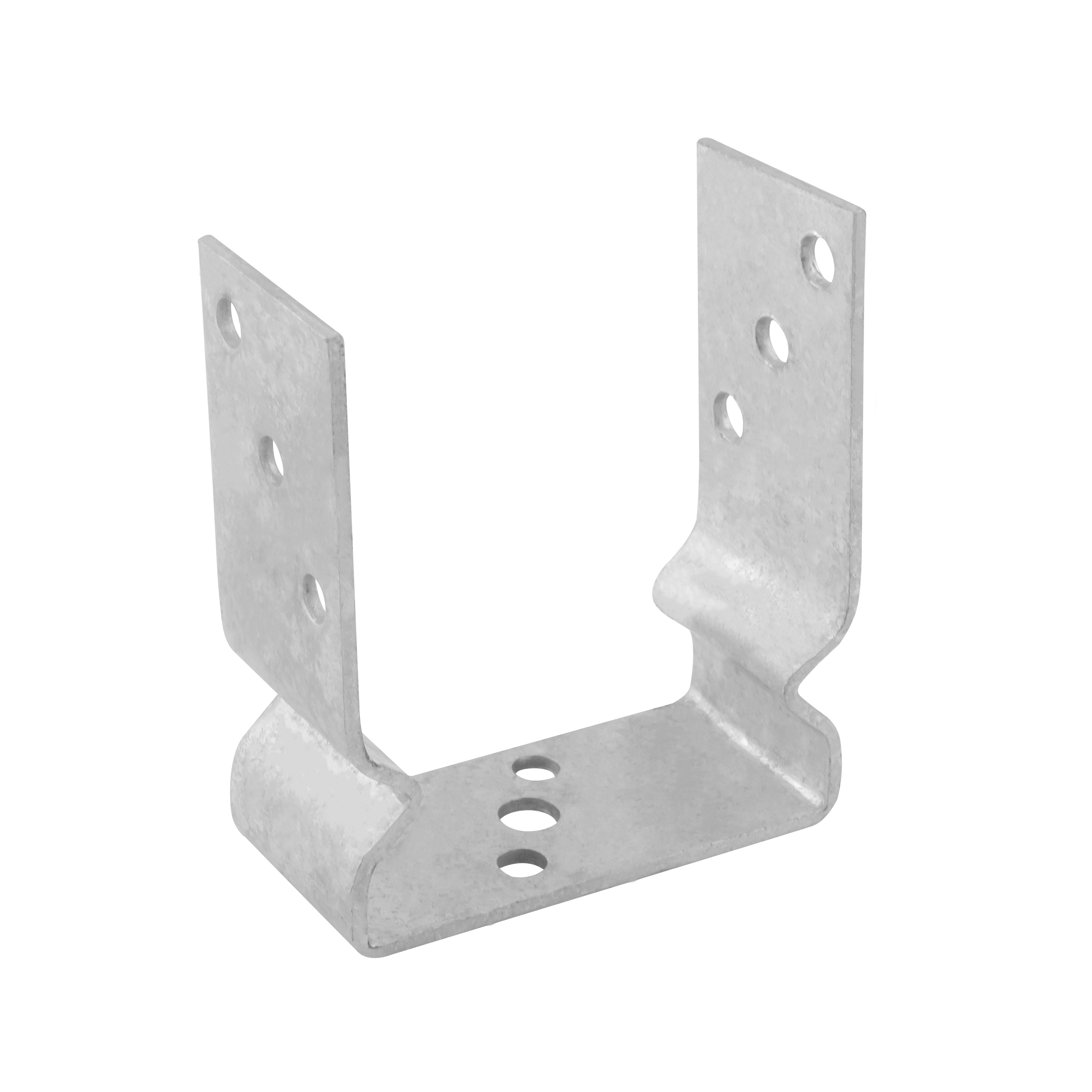 Podstawa słupa kotwa przykręcana do betonu typ U z odsadzeniem PSOZ, 120 mm, srebrny, 121x150x60x4,0 mm.