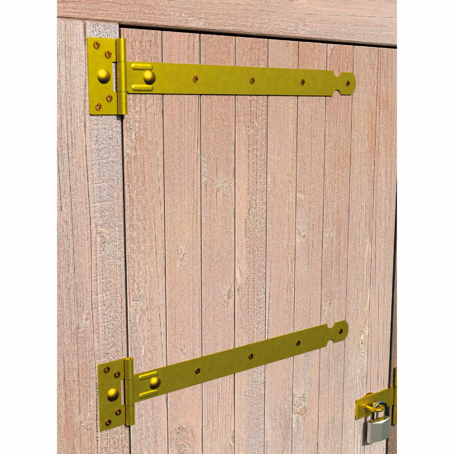 Zawias bramowy lekki do furtki okiennic ZBL 200, 200 mm, Złoty, 84 mm, 200x38x2,0 mm 1.