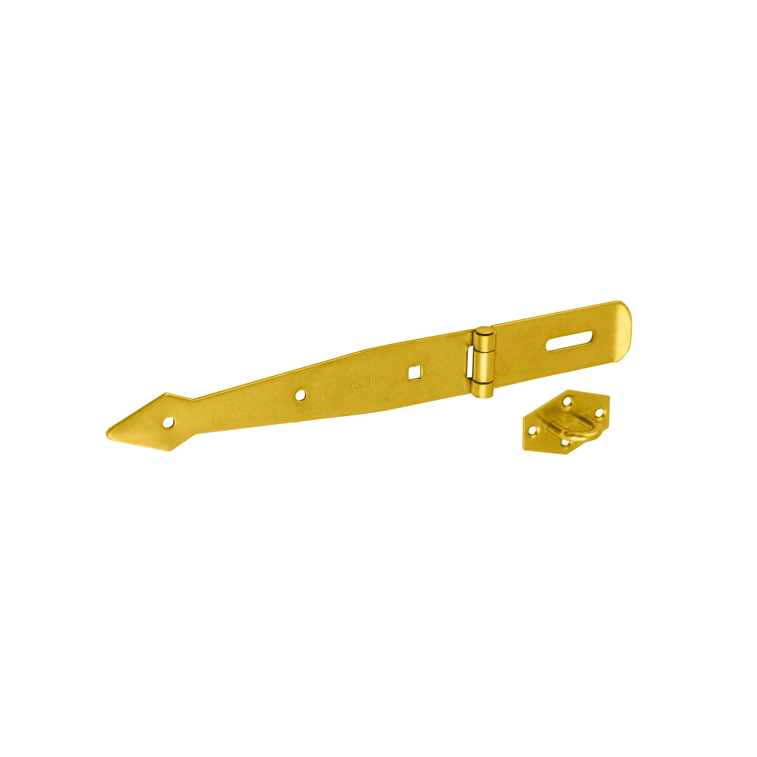 Zawias z zamknięciem bramkowy pasowy - ZZB  | Złoty | 200 mm