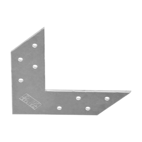 Narożnik okienny montażowy ciesielski NAS 120, 120x35 mm, 2 mm, srebrny, 120x120x35x2,0 mm, Stal konstrukcyjna DX51D, w zestawie elementów.